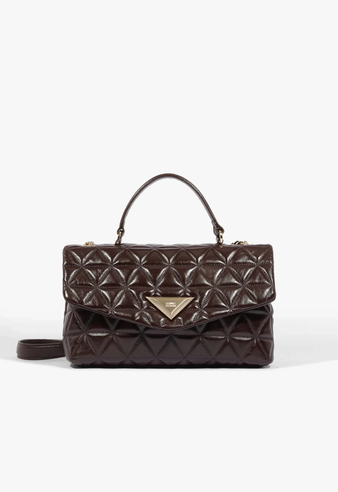 Bolsa Satchel 944 Média Couro Marrom