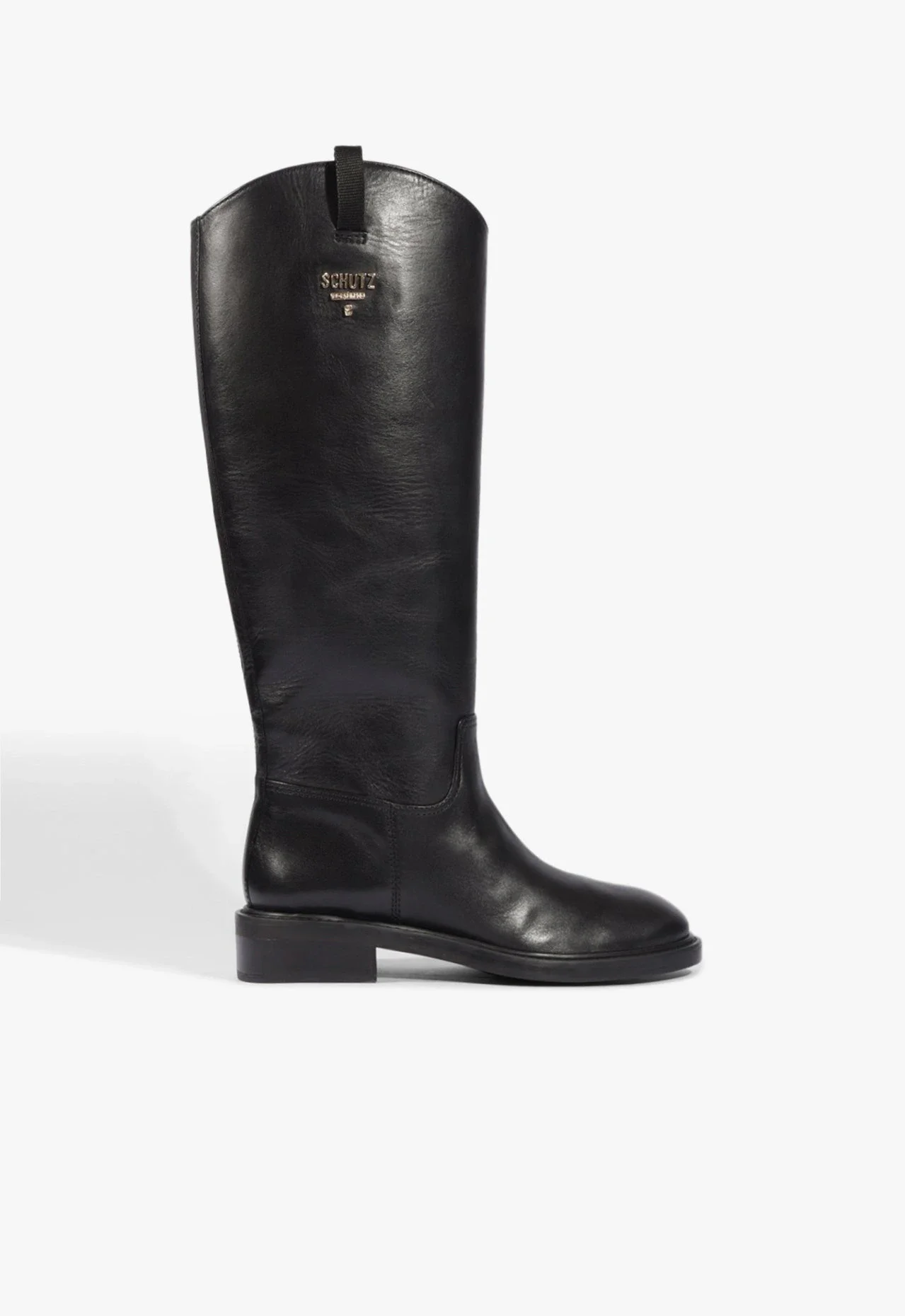 Bota Lisa Cano Longo Preta