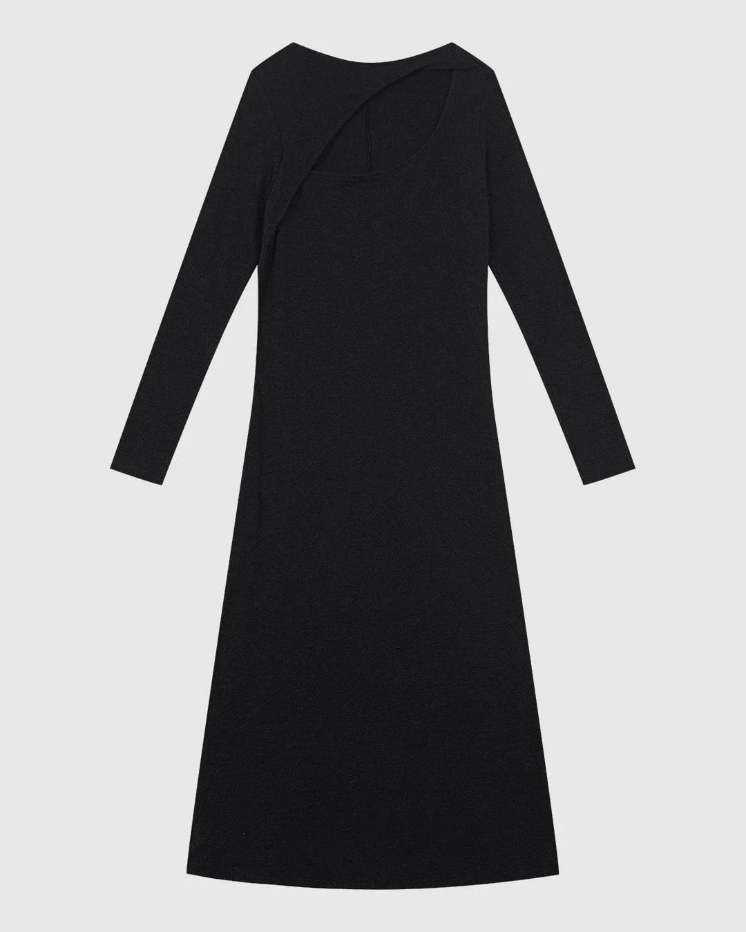 Vestido Midi Feminino Busto Detalhe Vazado Em Malha Jacquard - ENFIM