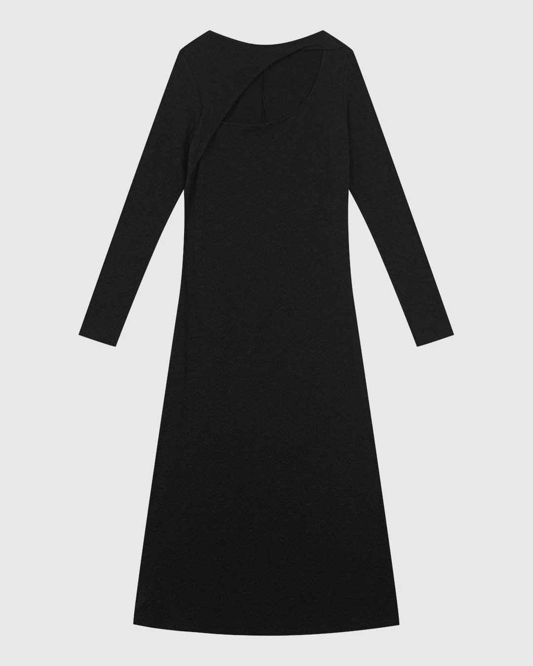Vestido Midi Feminino Busto Detalhe Vazado Em Malha Jacquard - ENFIM