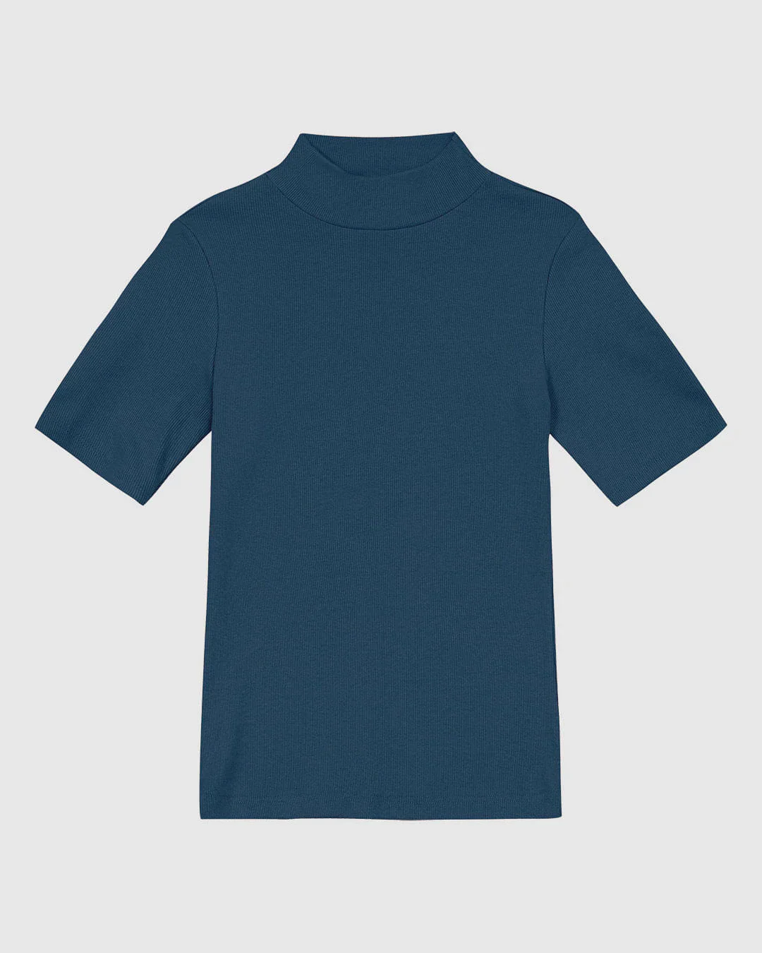 Blusa Básica Feminina Gola Dupla Em Ribana - ENFIM