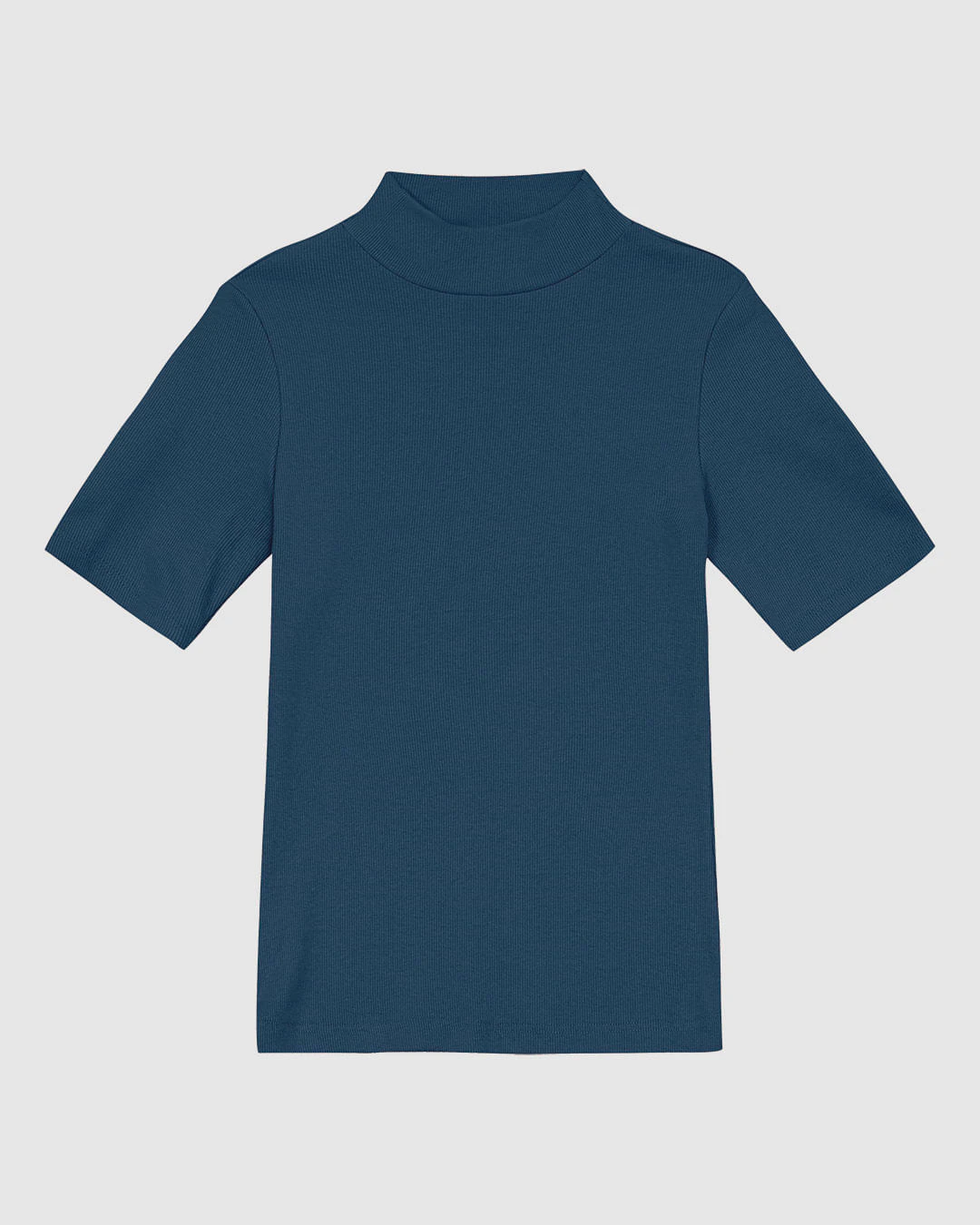 Blusa Básica Feminina Gola Dupla Em Ribana - ENFIM
