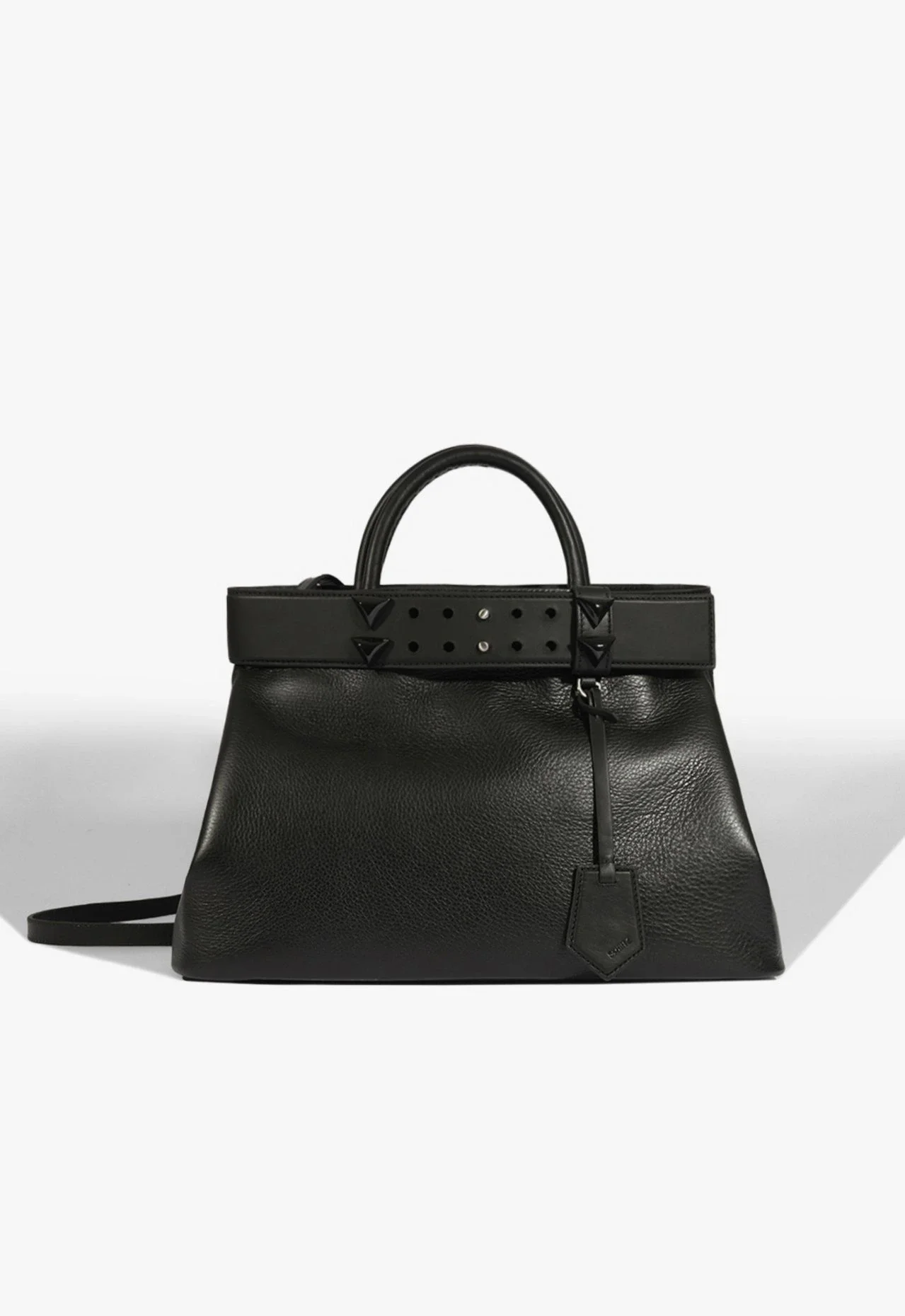Bolsa Tote Couro Grande Preta