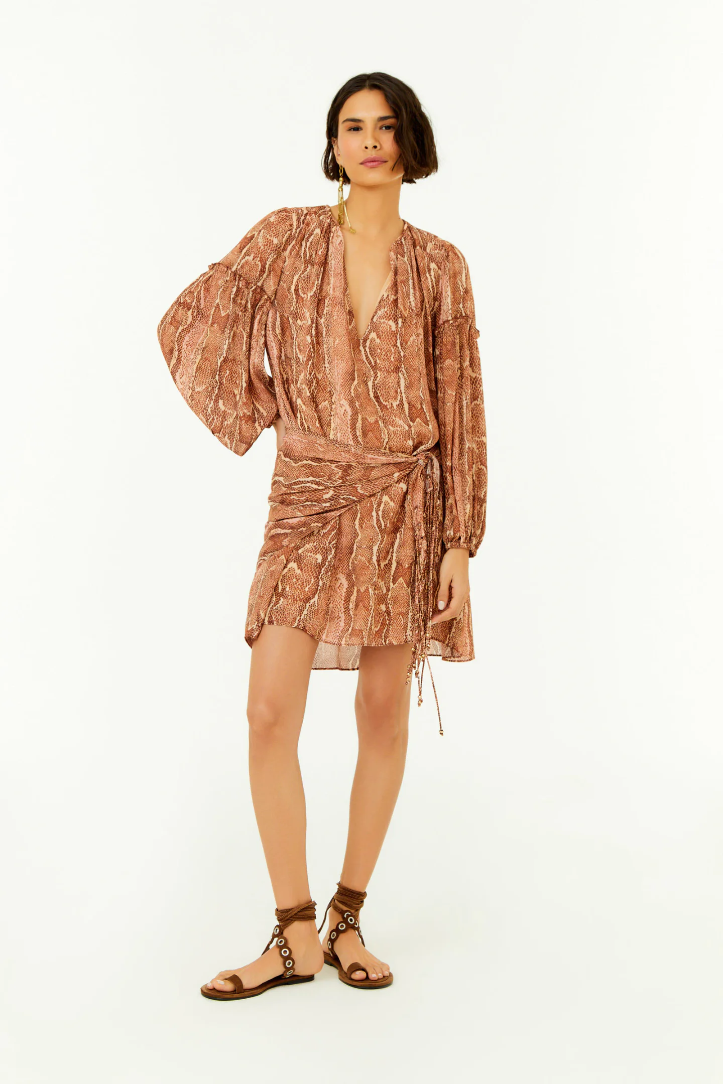 Vestido Curto Ggt Estampa Suri