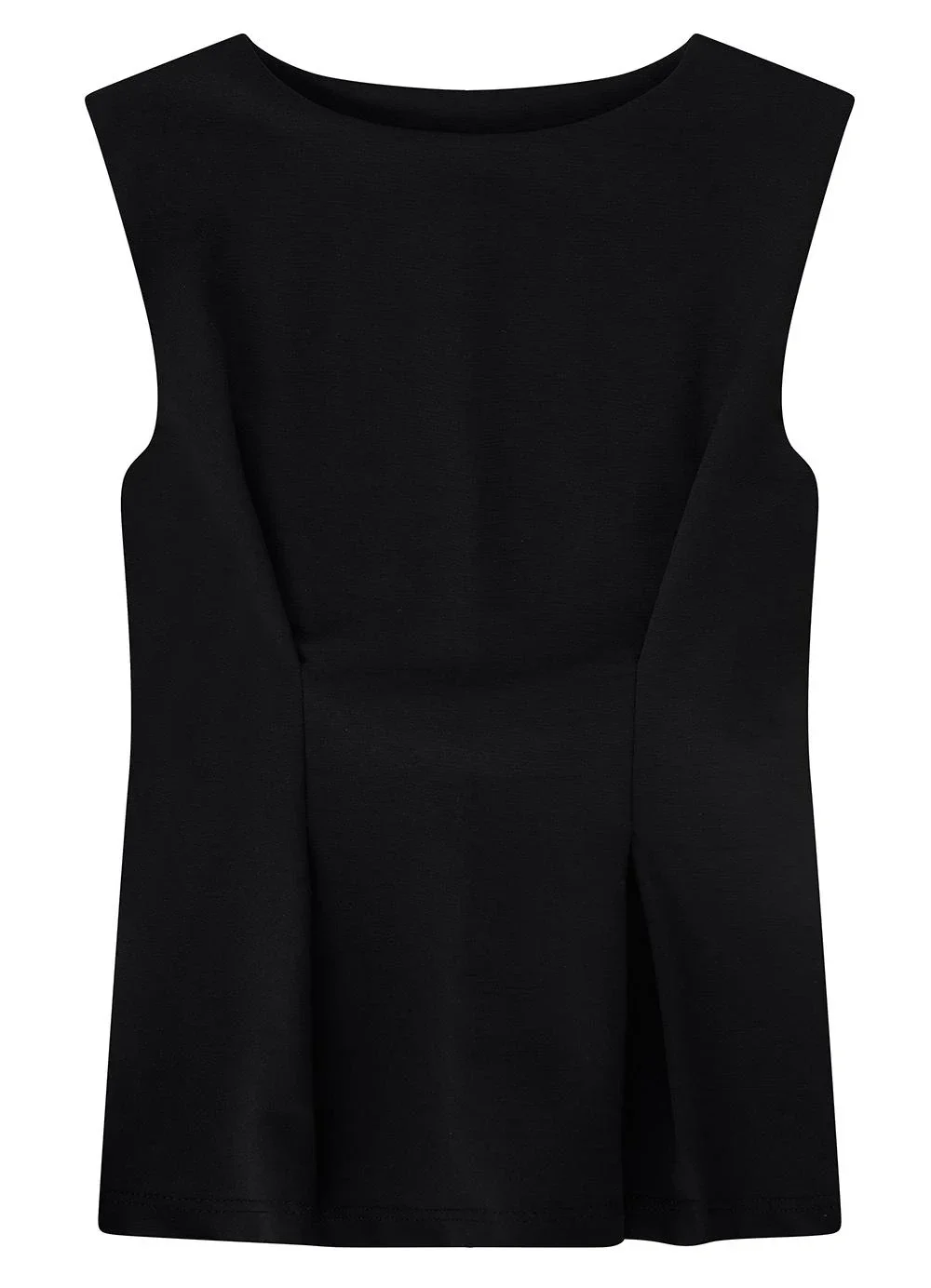 Enfim - Blusa Peplum com Pences Preto