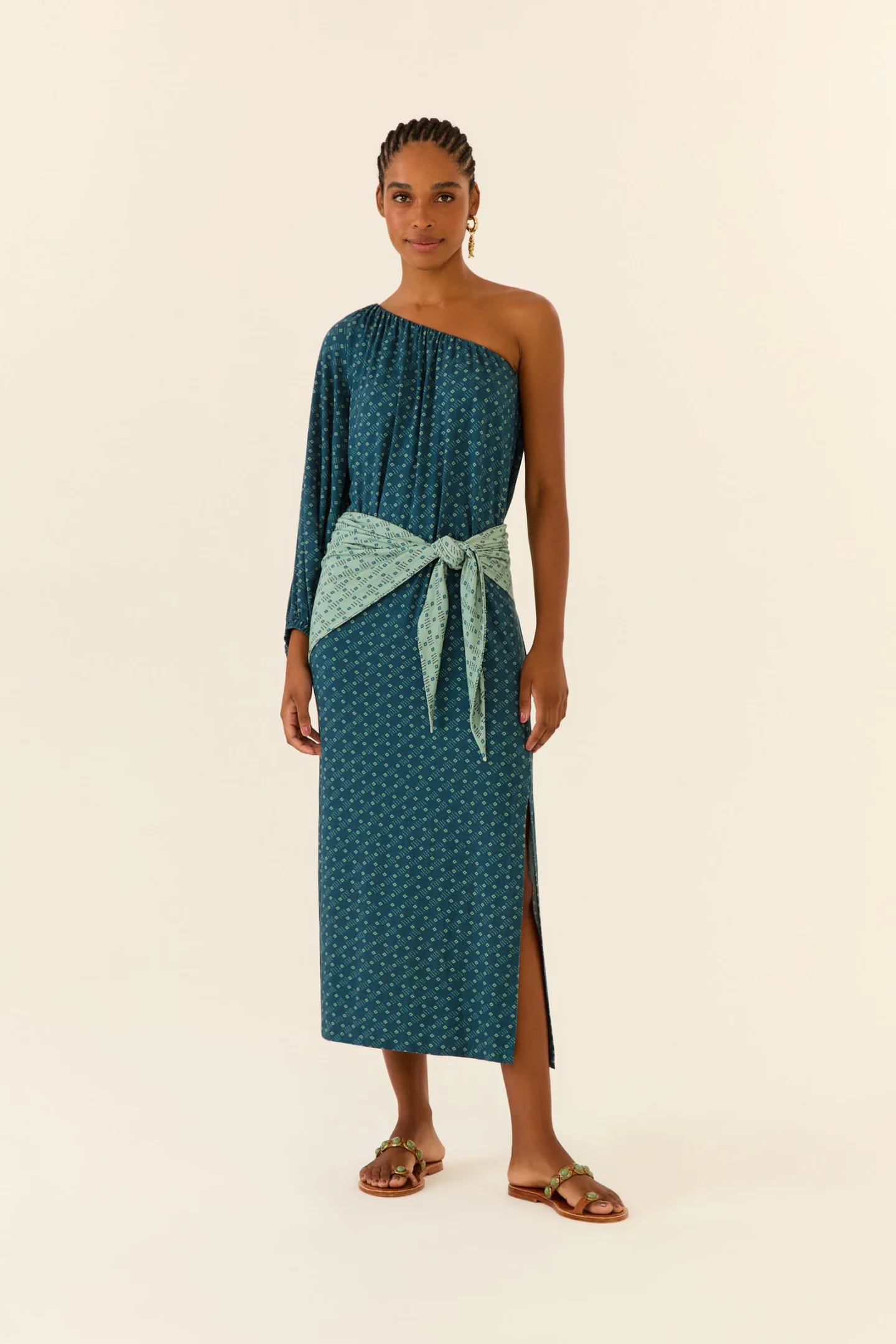 Vestido Ombro Só Estampa Box