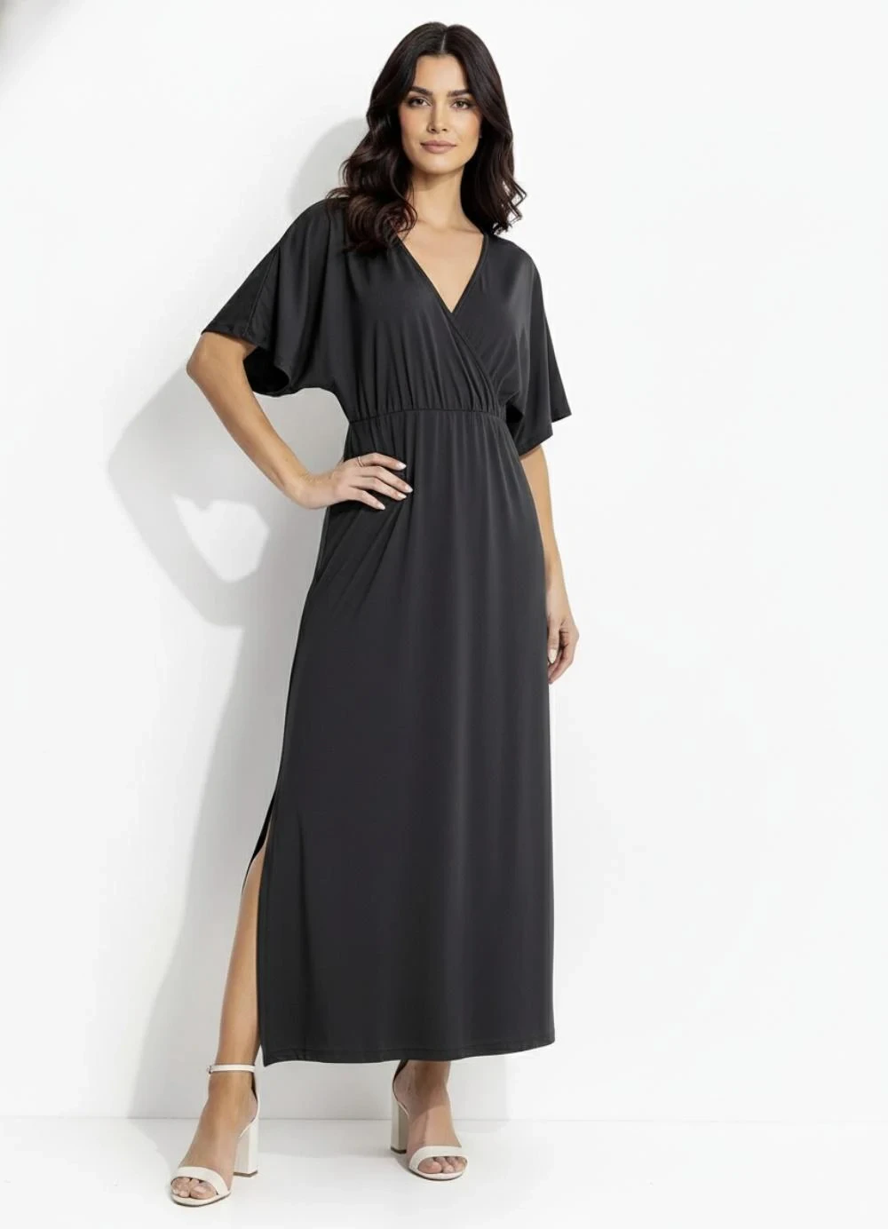 Quintess - Vestido Preto em Malha Fria