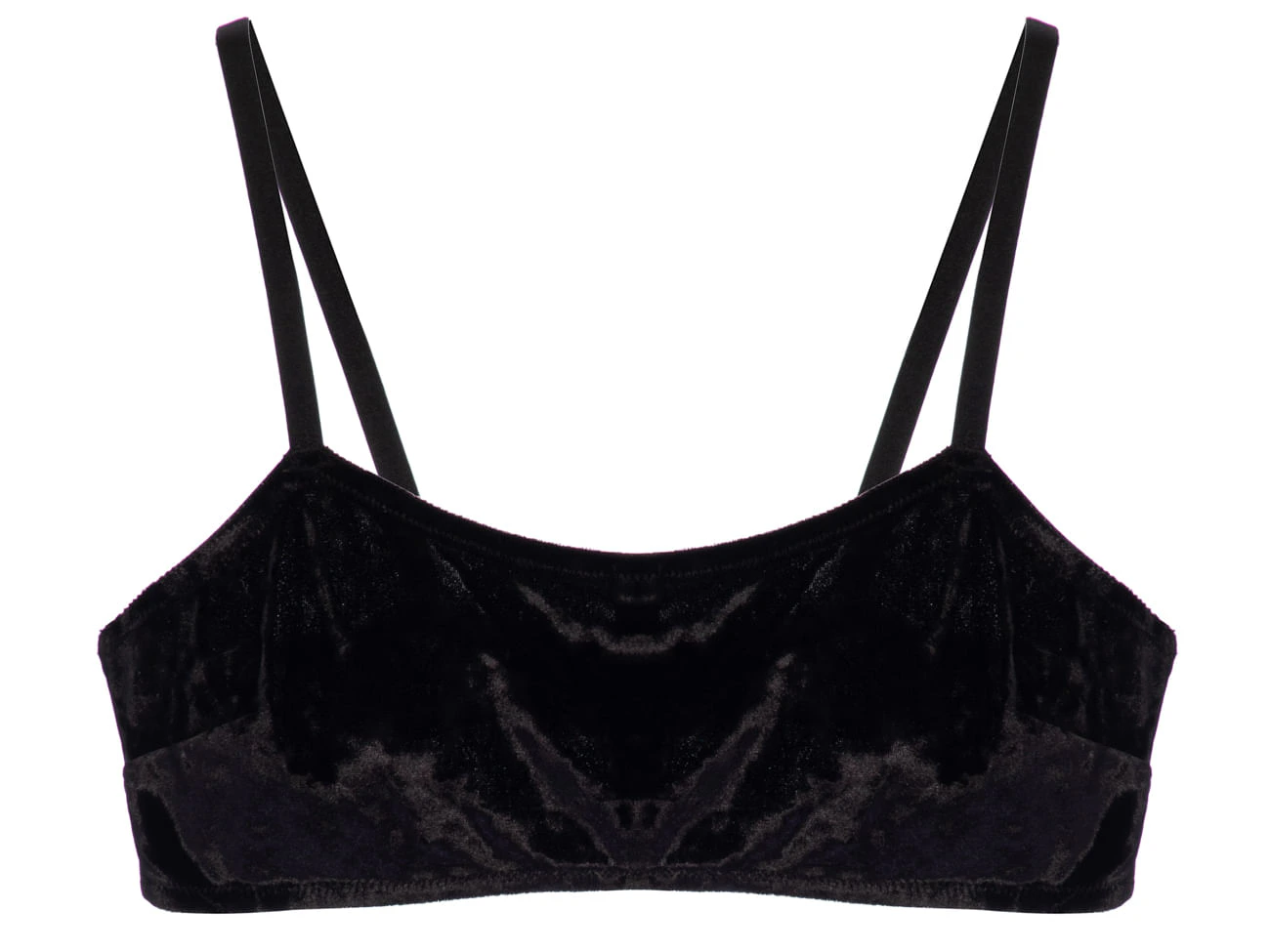 Sutiã Underwire Cobertura Total Veludo Kitty Preto