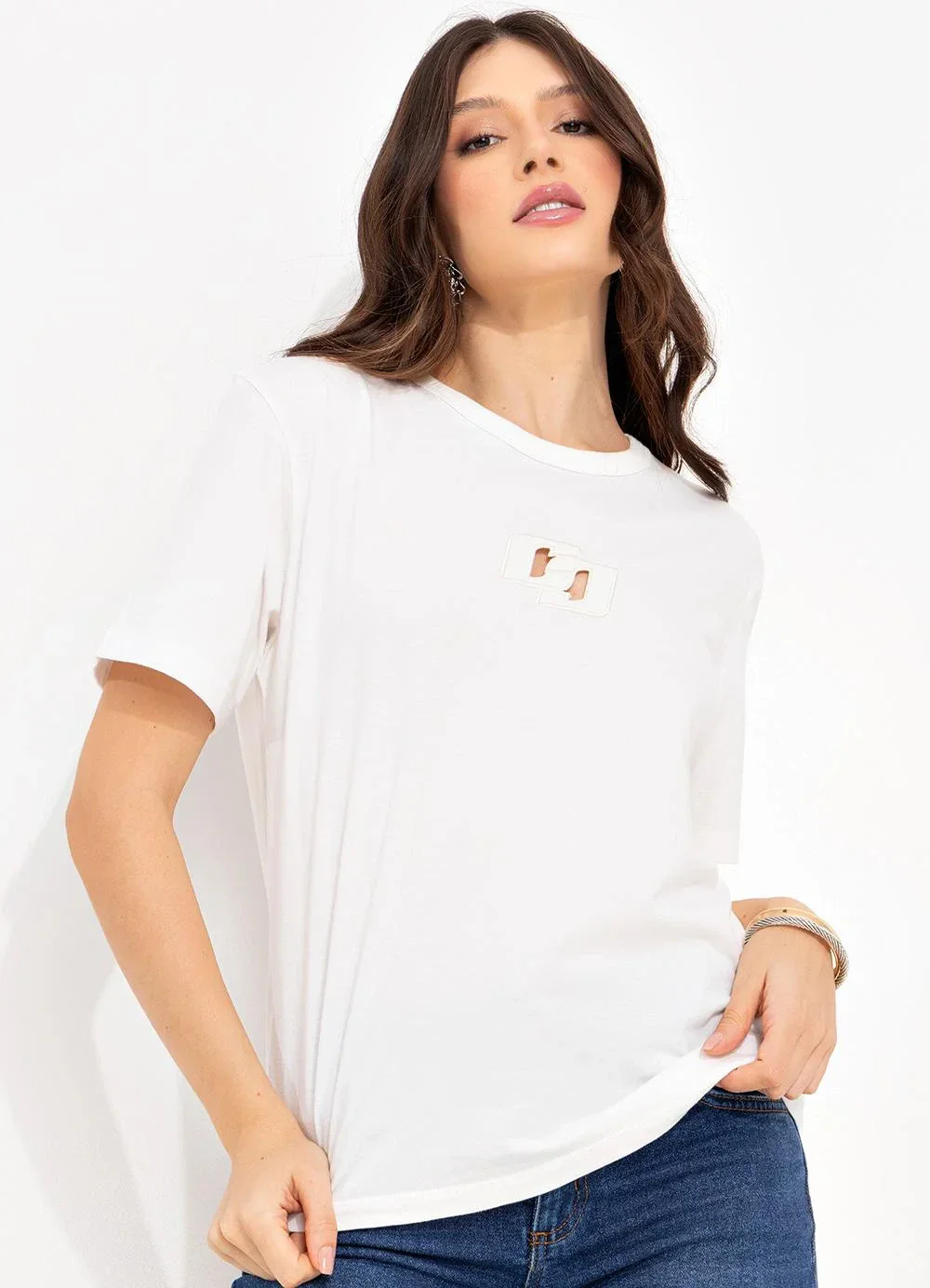 Colcci - Camiseta Off White