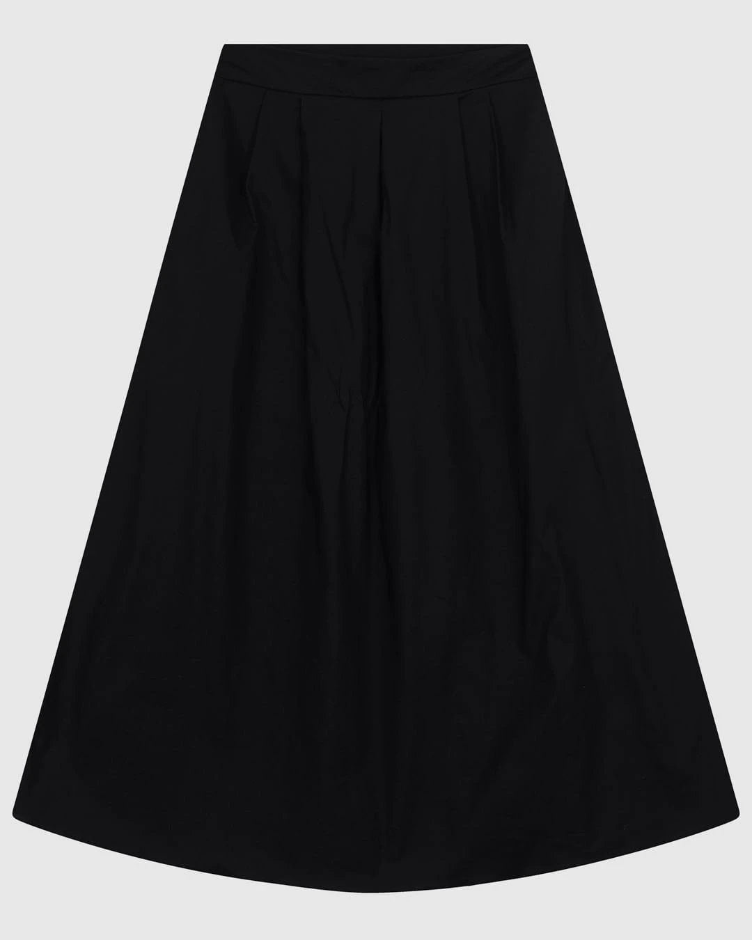 Saia Midi Feminina Pregas Bolso Funcional Em Algodão Stretch - ENFIM