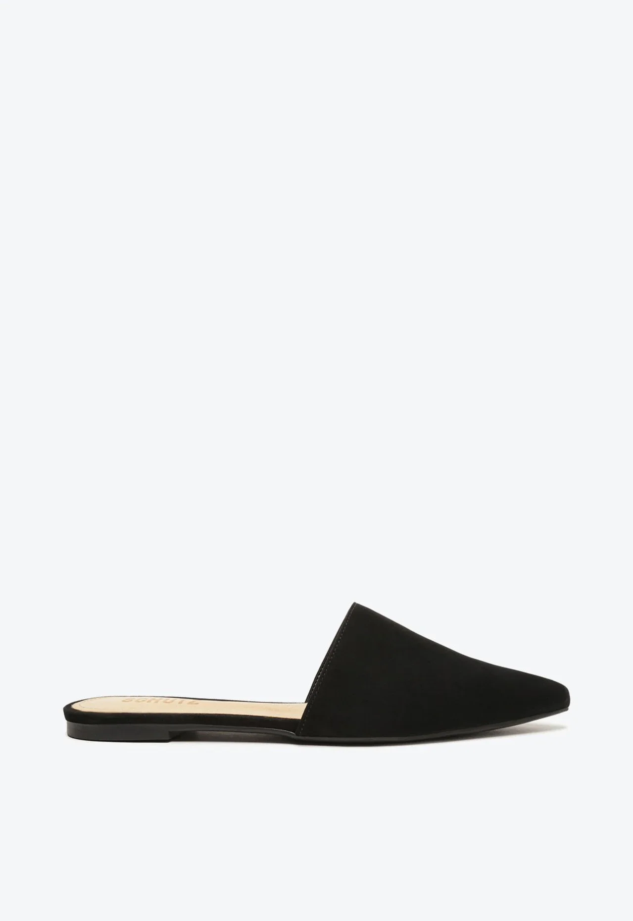 Sapato Mule Nobuck Preto