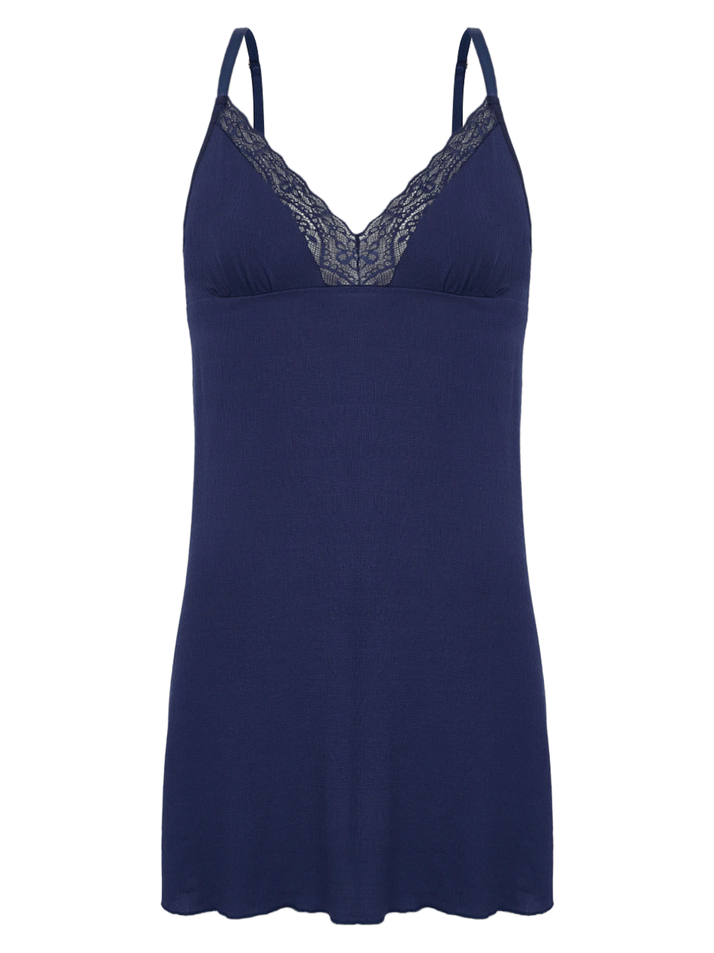 Camisola Curta Sem Manga Viscose Sweet Lounge Marinho