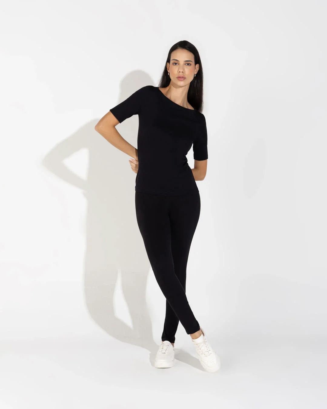 Blusa Cotton Pima Decote Canoa Feminina