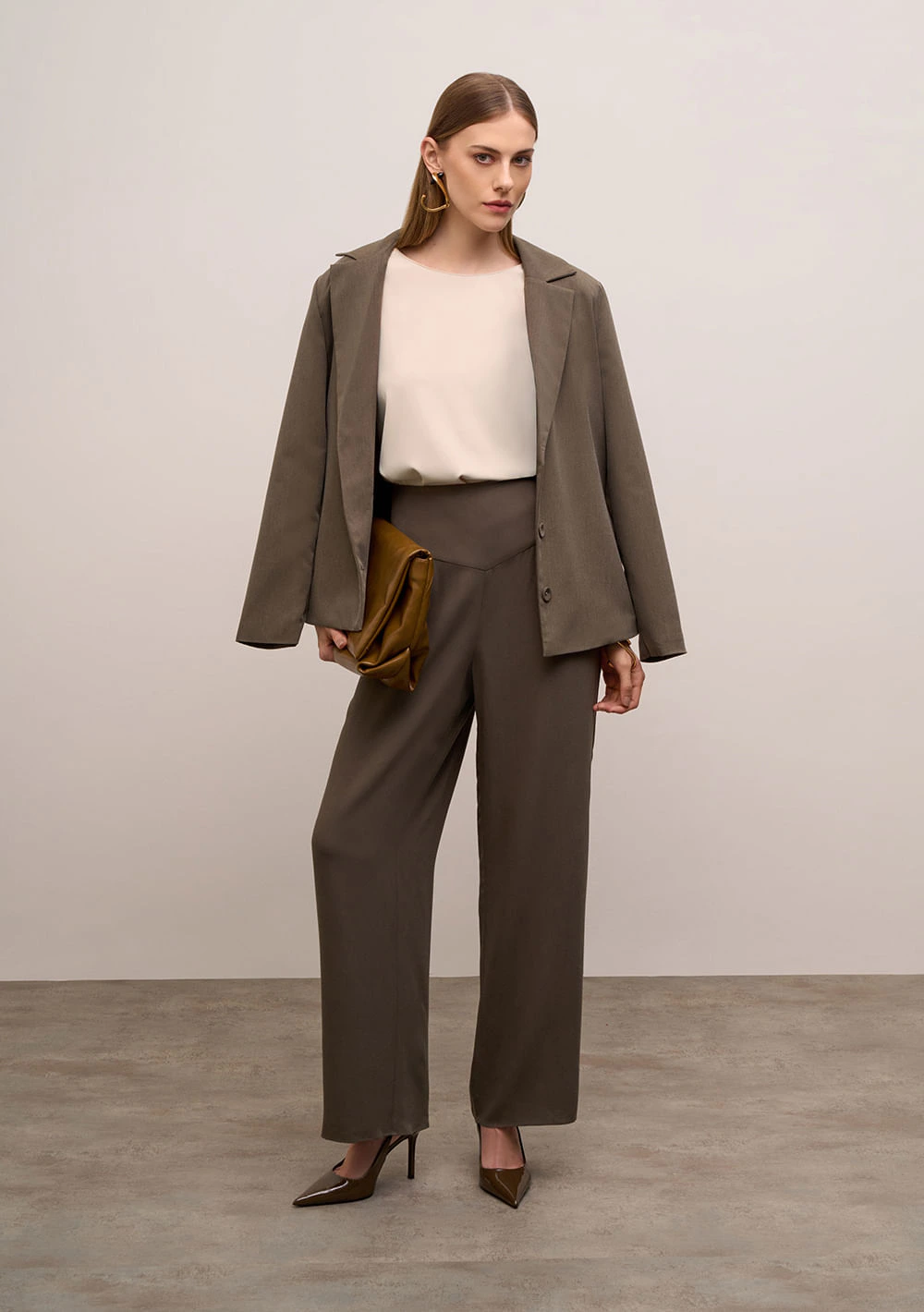 Calça Iódice Wide Alta Verde