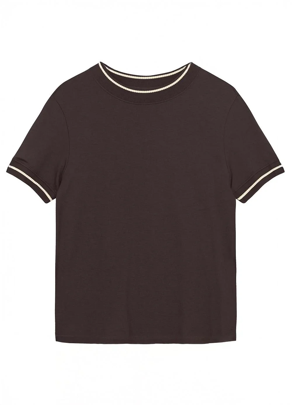 Malwee - Blusa Comforto em Moletinho Café