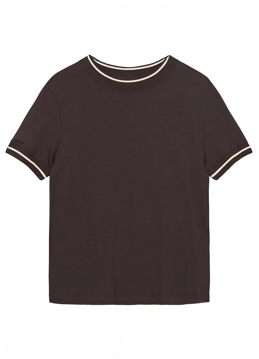 Malwee - Blusa Comforto em Moletinho Café