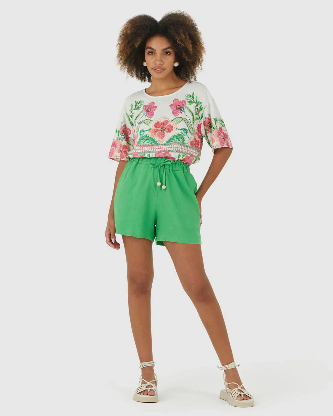 Shorts Clochard Feminino Em Viscolinho Sustentável