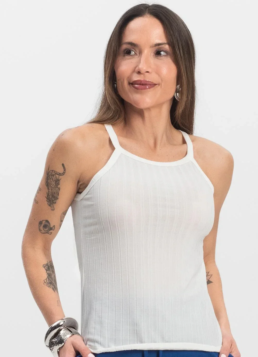 Infinita Cor - Regata Feminina Branco