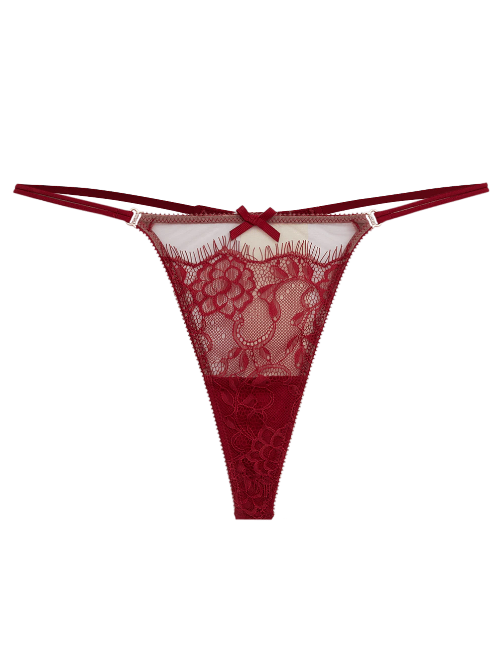 Calcinha Fio String Renda Nuit Vermelho Rio Red
