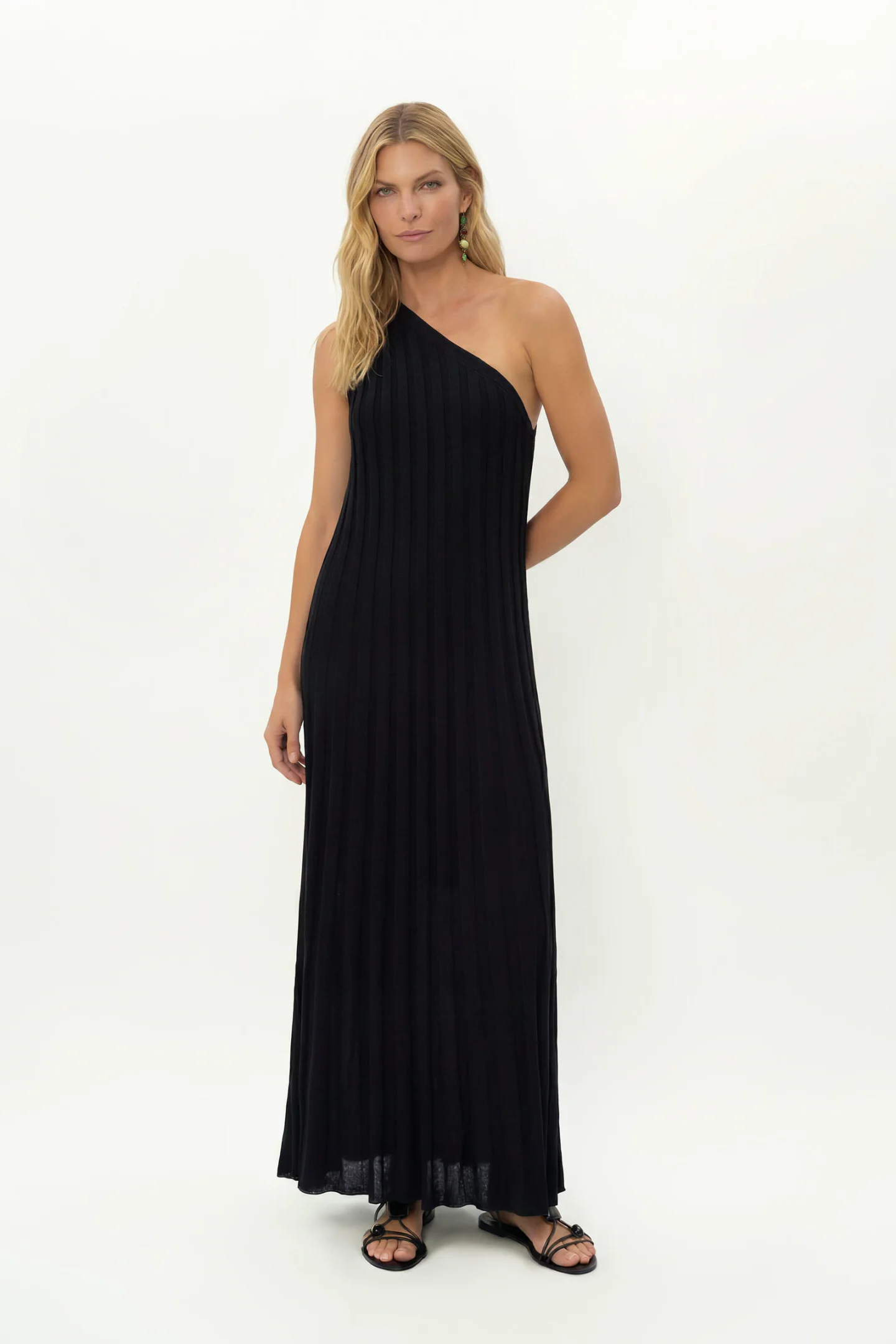 Vestido Tricot Um Ombro So