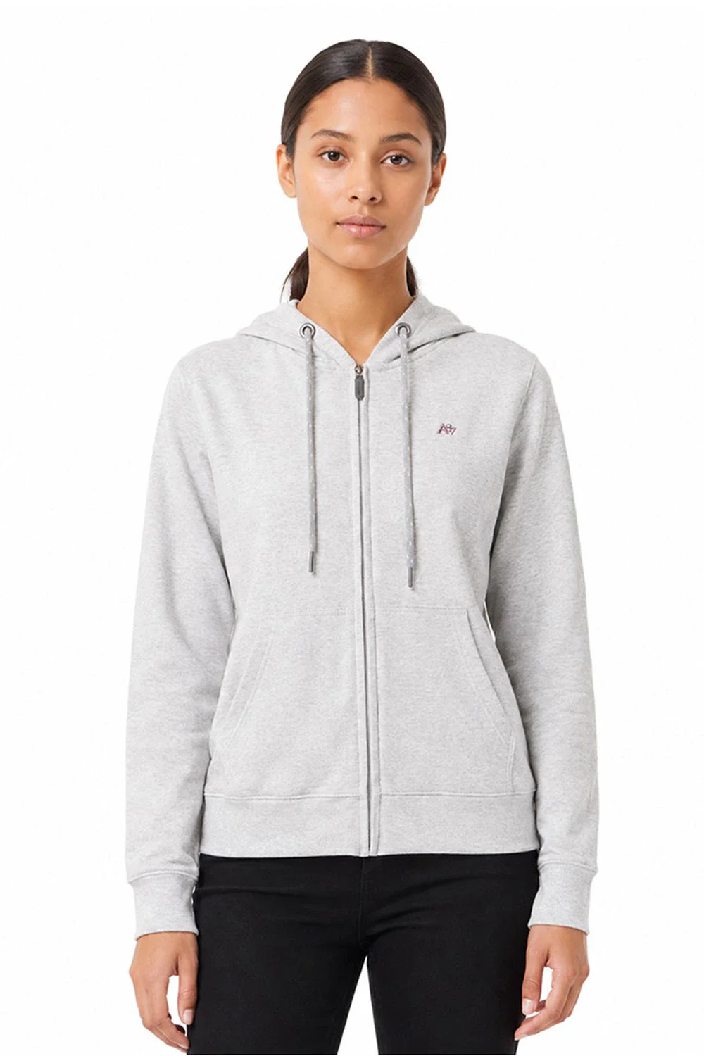 Moletom Aberto Feminino Aeropostale MESCLA CLARO ALVEJADO