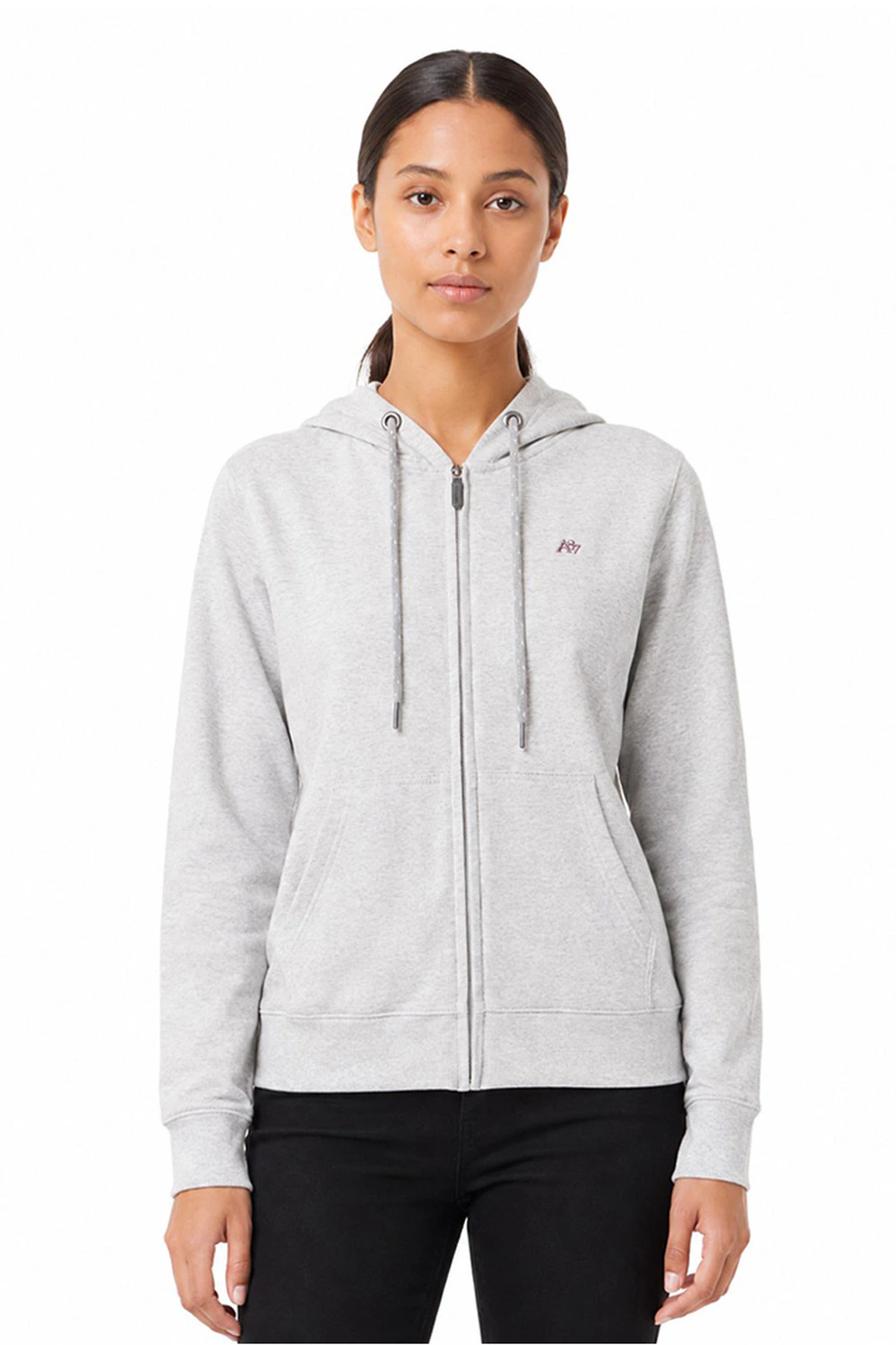Moletom Aberto Feminino Aeropostale MESCLA CLARO ALVEJADO