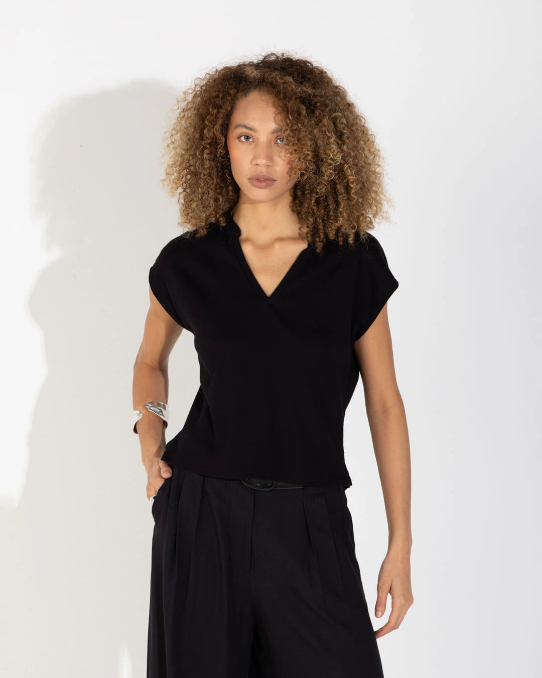 Blusa Canelada Algodão Feminina