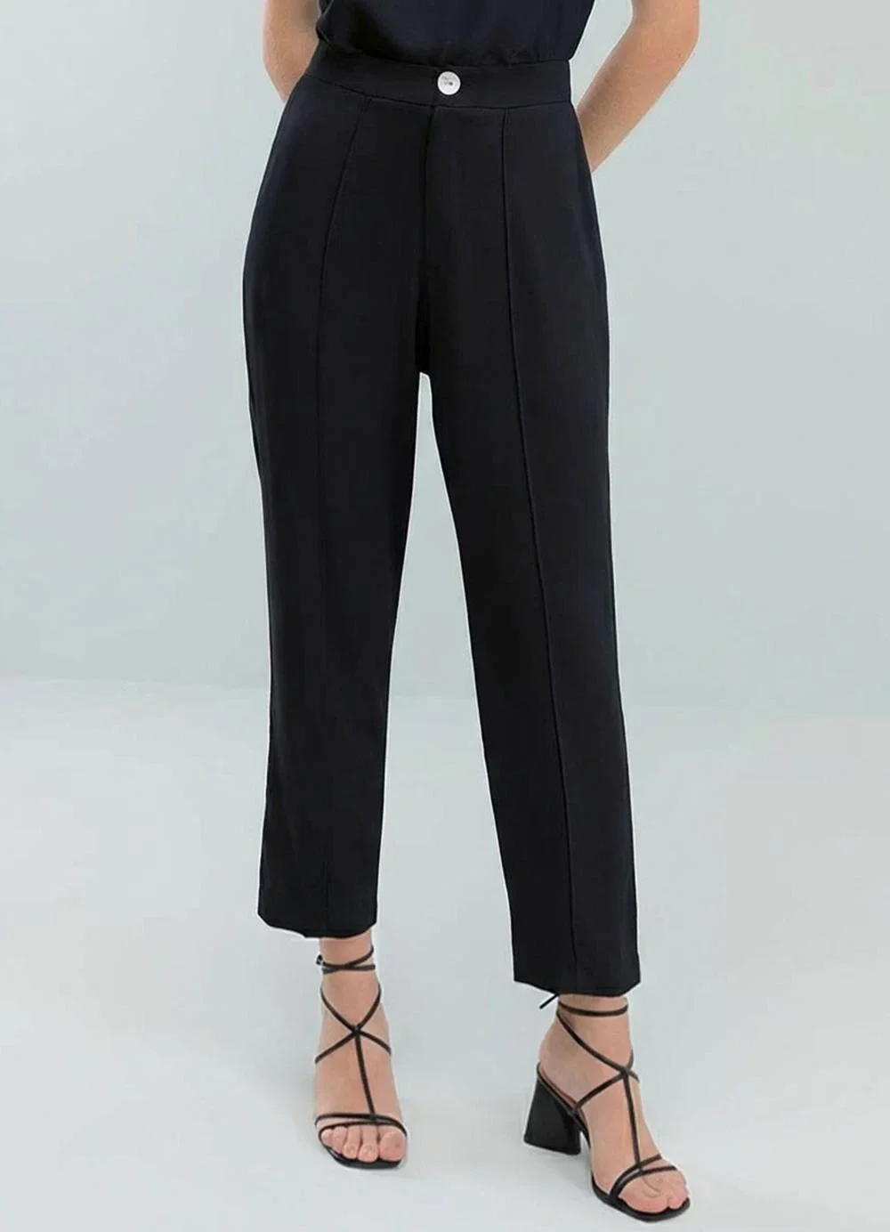 Angel - Calça Viscose Lisa Preto