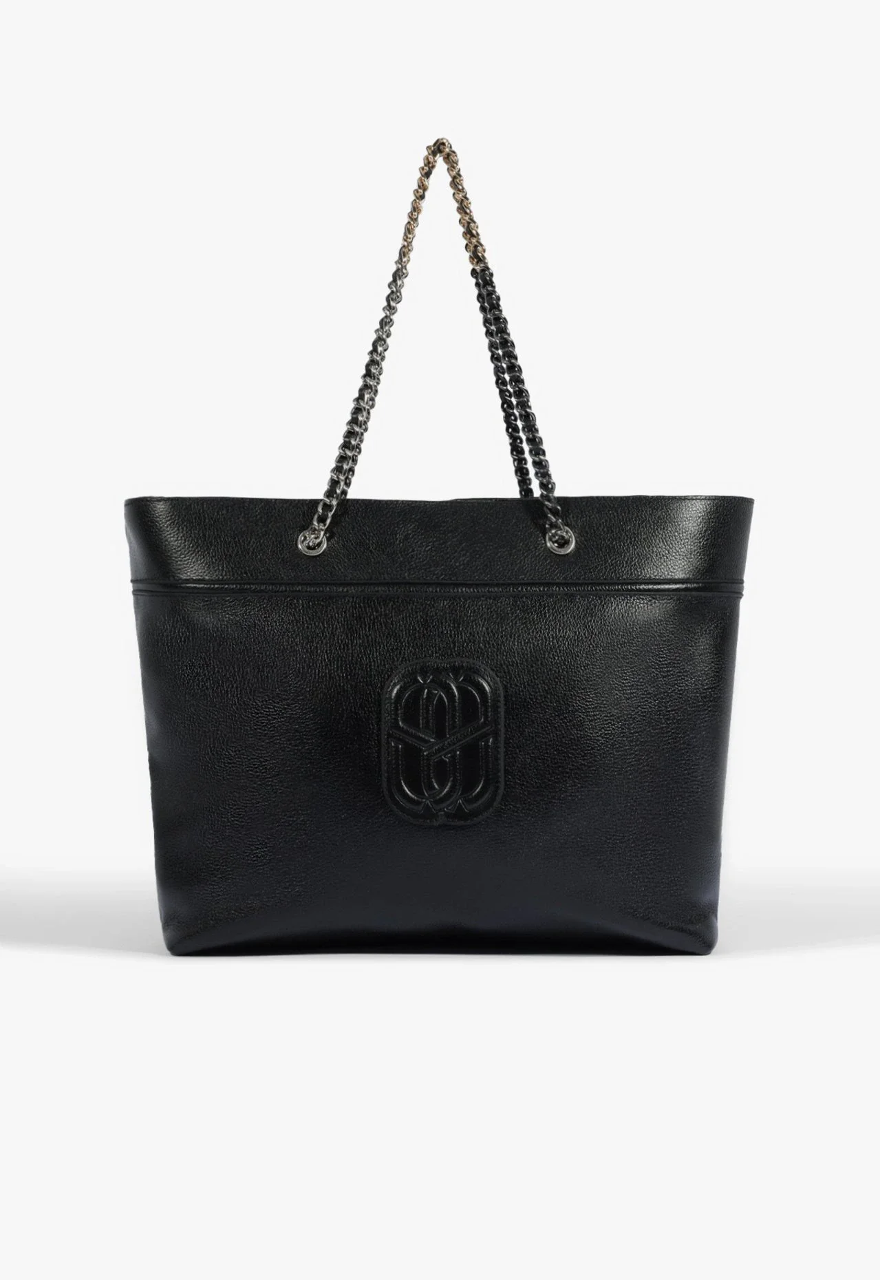 Bolsa Shopping Belle Couro Preta