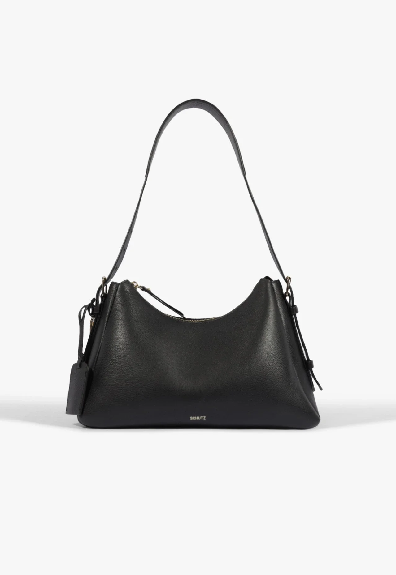 Bolsa Tiracolo Drew Média Couro Preta