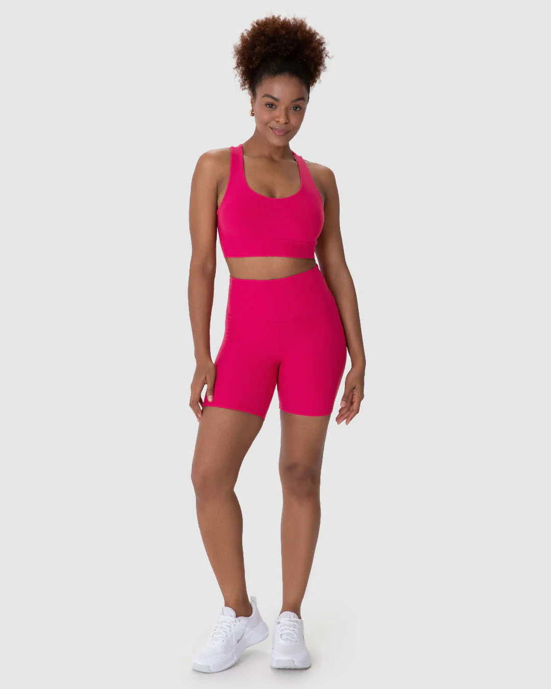 Shorts Esportivo Feminino Justo Em Malha Com Proteção UV50+ Malwee Active