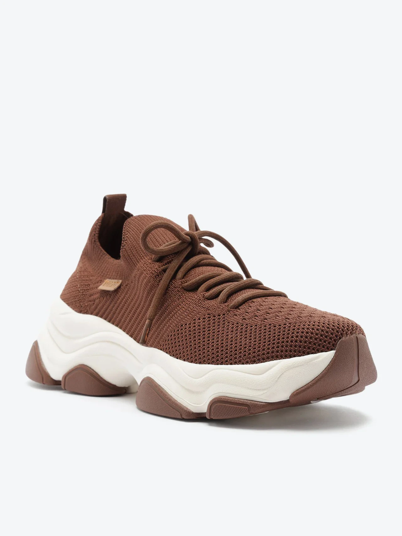 Tênis Runner Knit Marrom