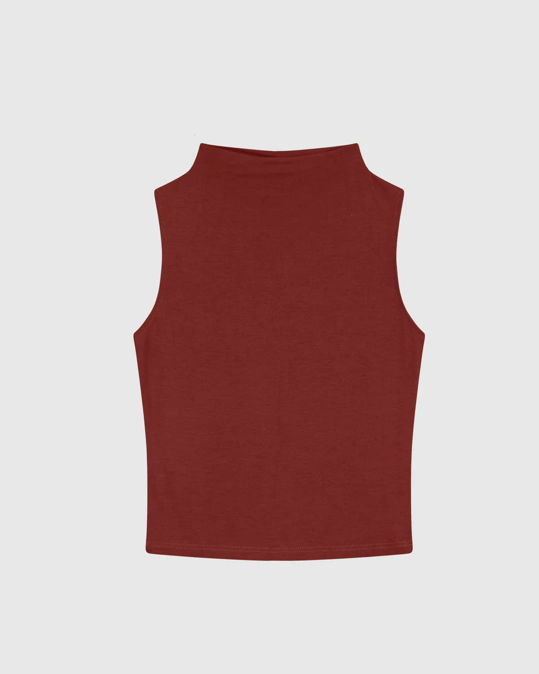 Regata Justa Feminina Gola Alta Sem Manga Em Malha Viscose Stretch - ENFIM