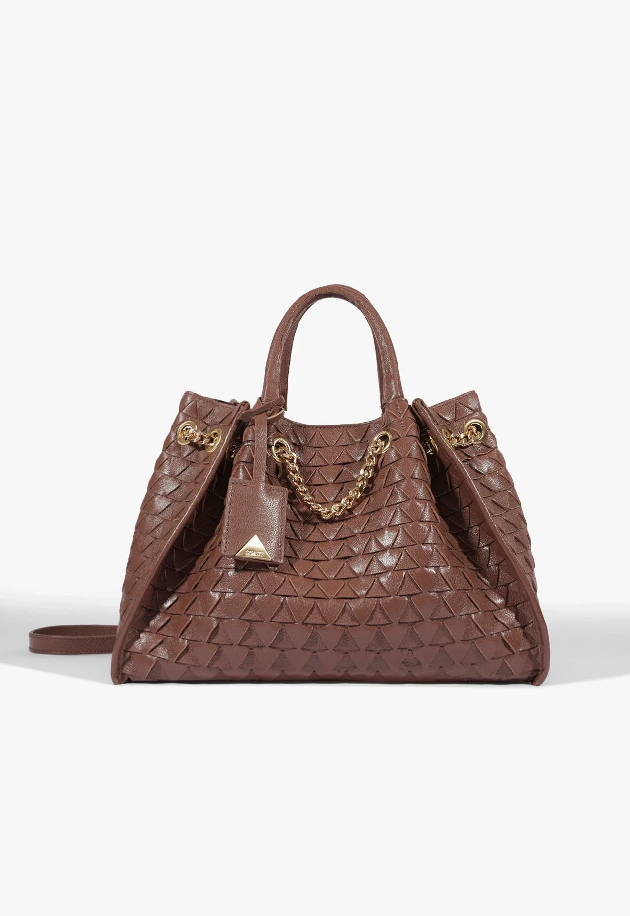 Bolsa Tote Rebecca Couro Grande Marrom