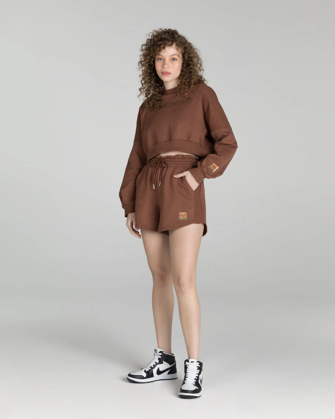 Shorts Feminino Clochard Com Cadarço Em Moletom - Enfim
