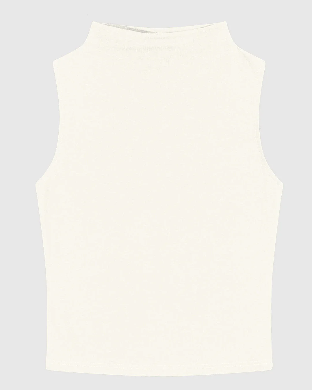 Regata Justa Feminina Gola Alta Sem Manga Em Malha Viscose Stretch - ENFIM