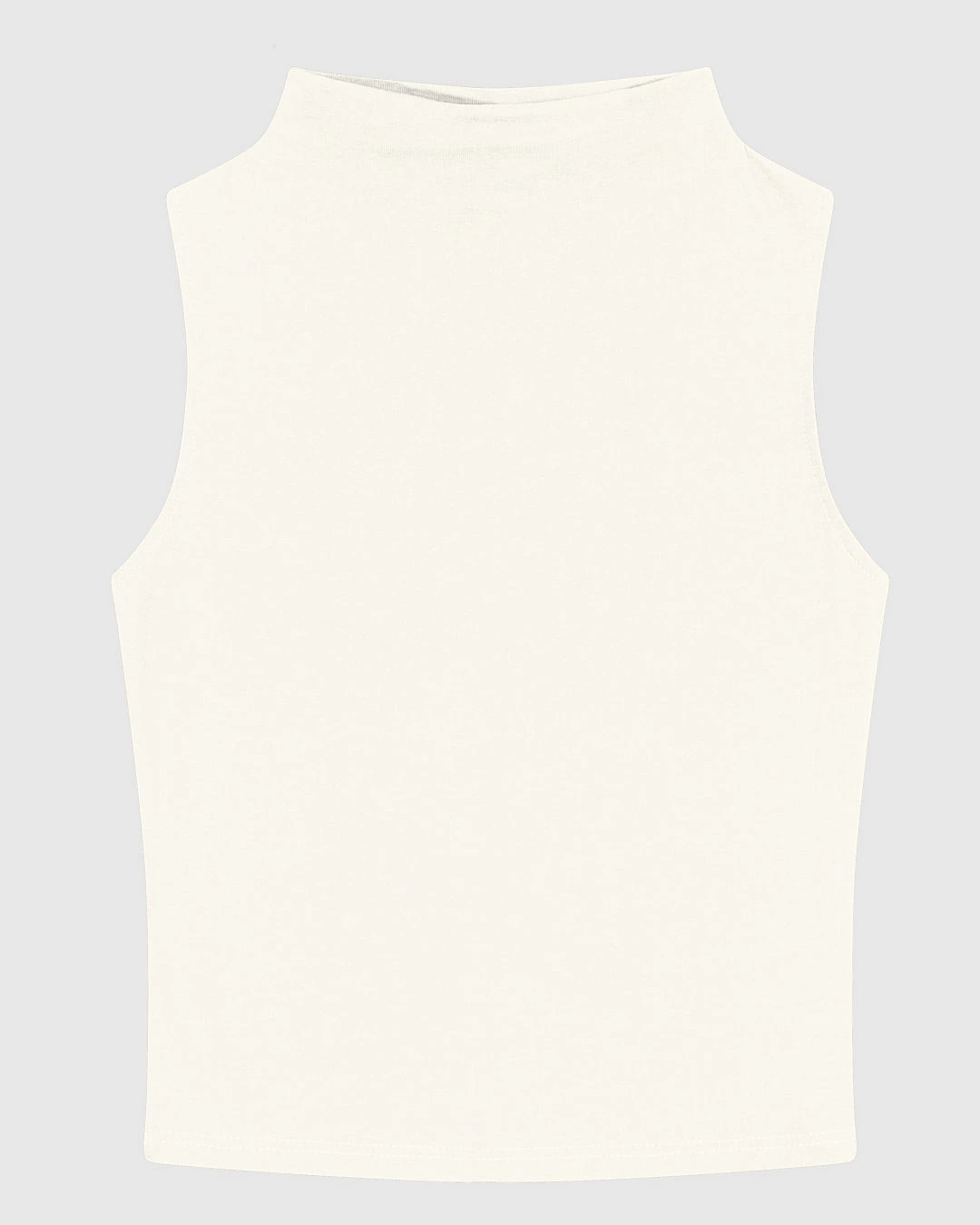 Regata Justa Feminina Gola Alta Sem Manga Em Malha Viscose Stretch - ENFIM