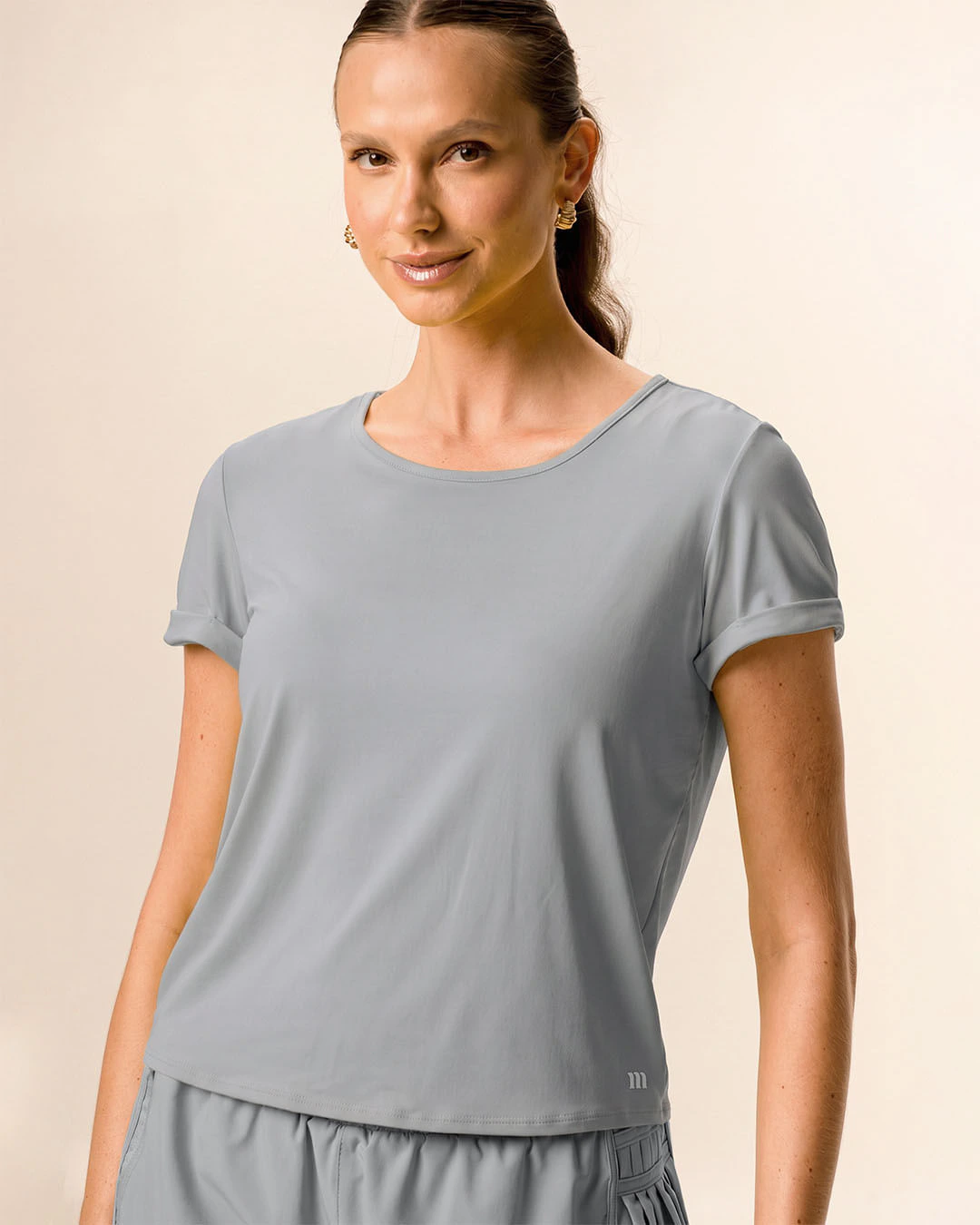 Blusa Esportiva Feminina Slim Em Malha Dry E Proteção UV50+ Malwee Active