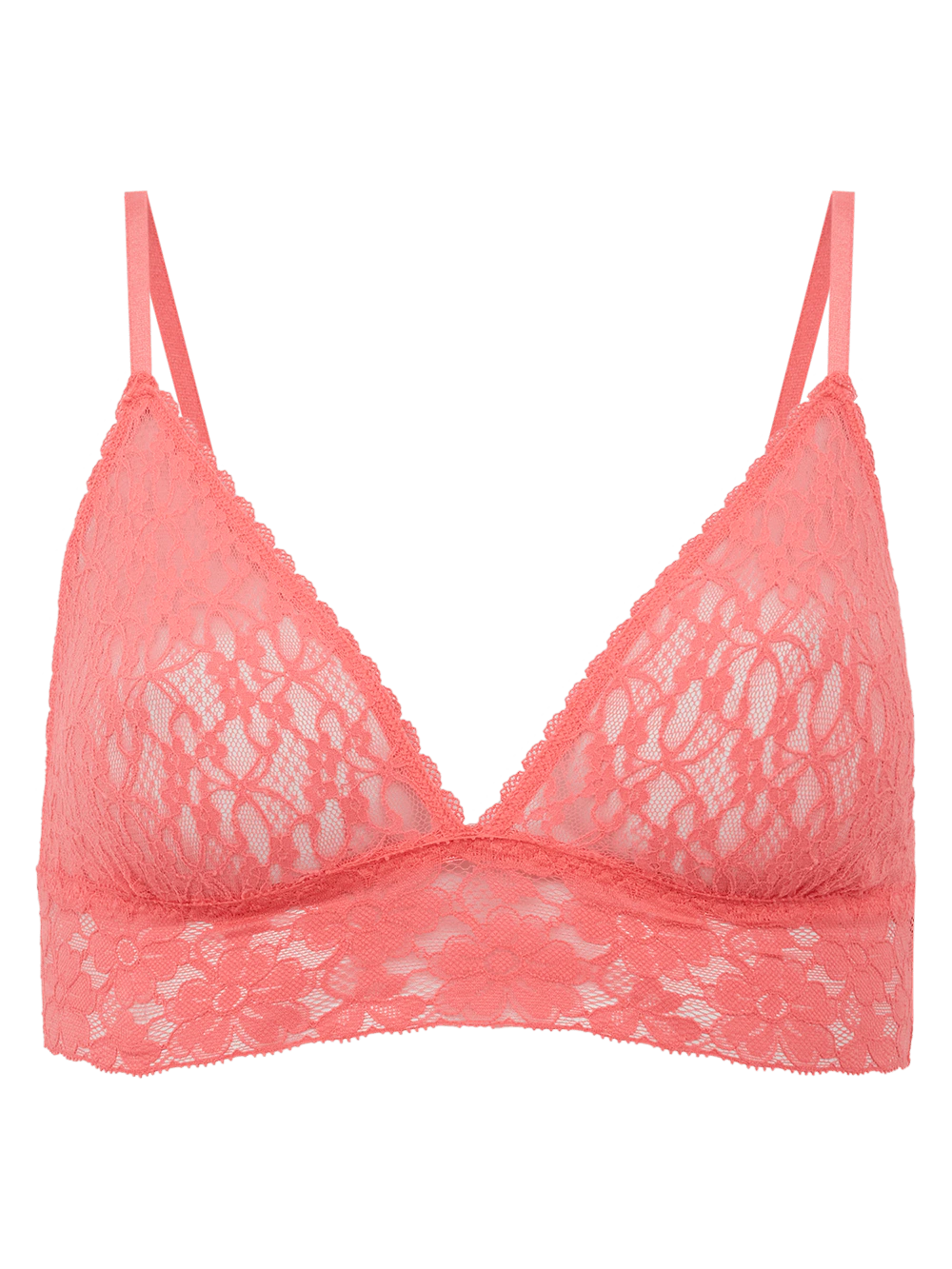 Sutiã Triângulo Renda Sweet Lace Coral Sunkist Coral