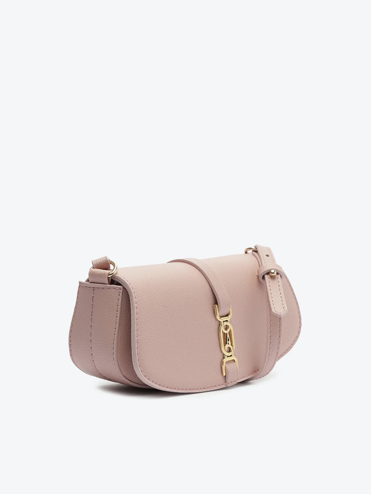 Bolsa Tiracolo Pequena Pingente Bege