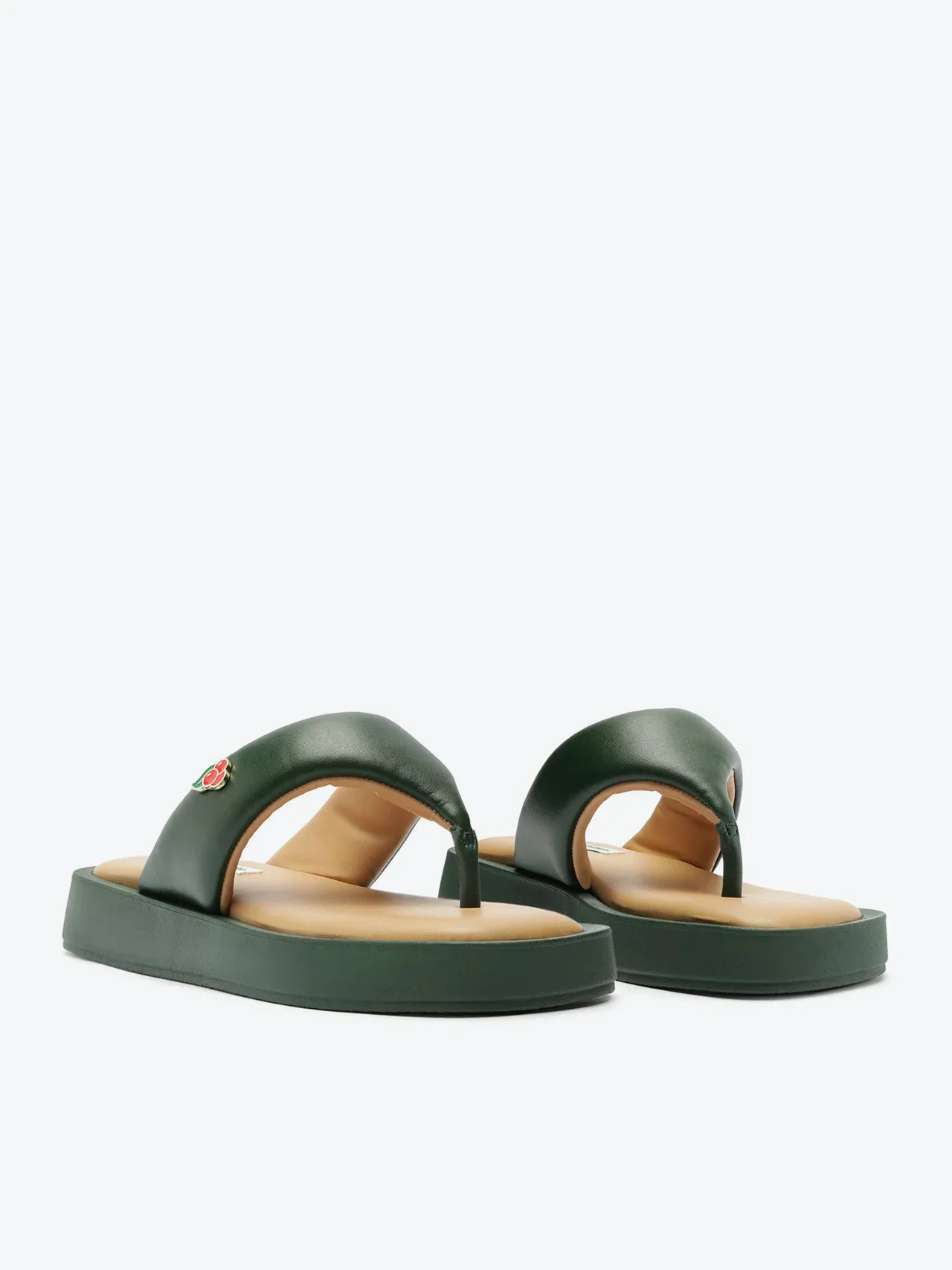 Chinelo Plataforma Verde Guaraná