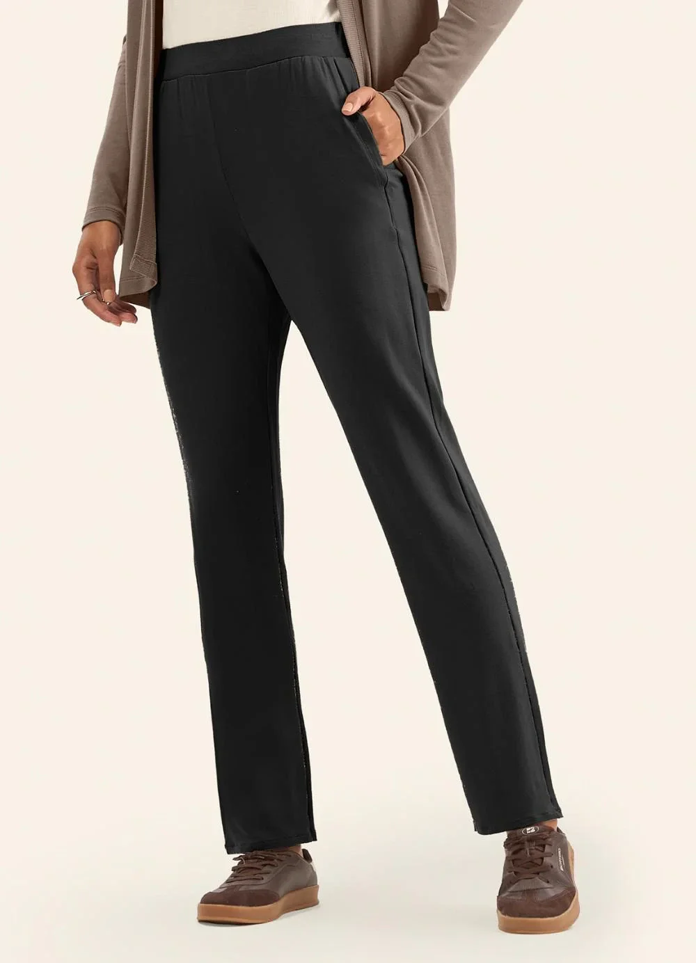 Rovitex - Calça Feminina em Molecotton Preto