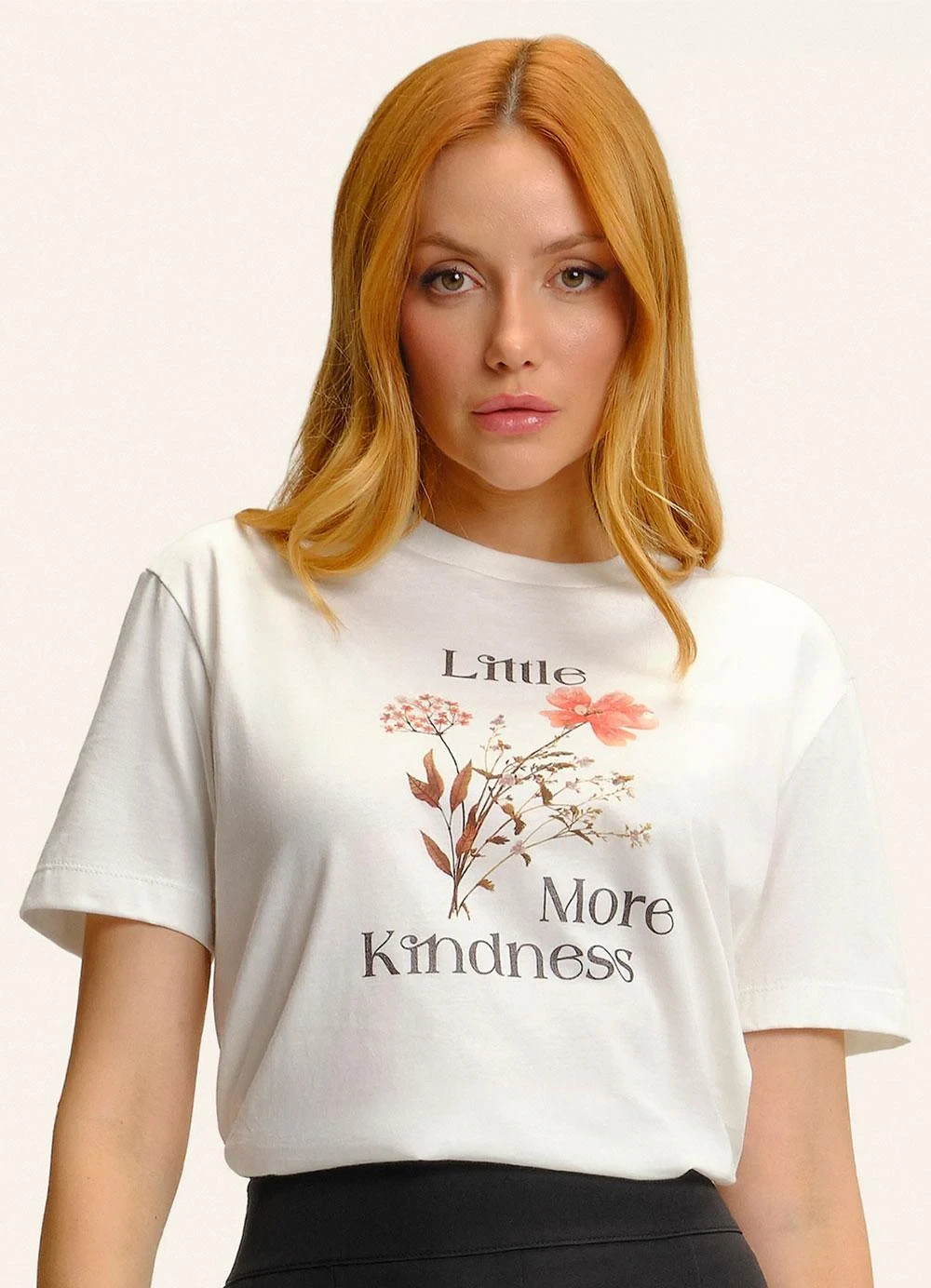 Endless - Camiseta T-Shirt com Estampa Bege
