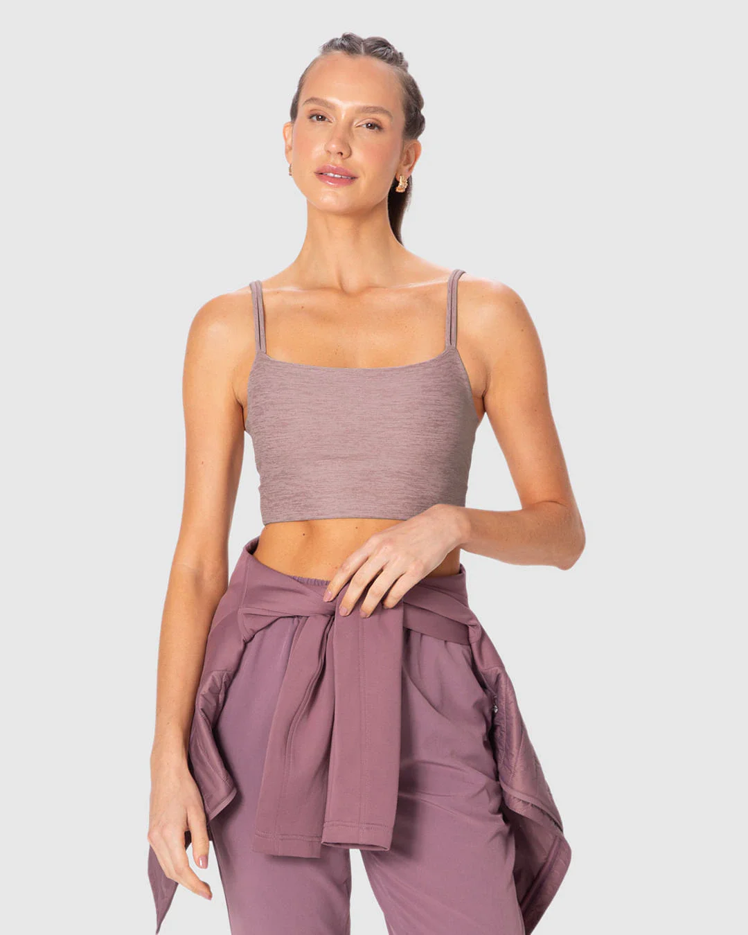 Top Strappy Esportivo Detalhe Alça Costas Malha Dry E Proteção UV50+ Malwee Active