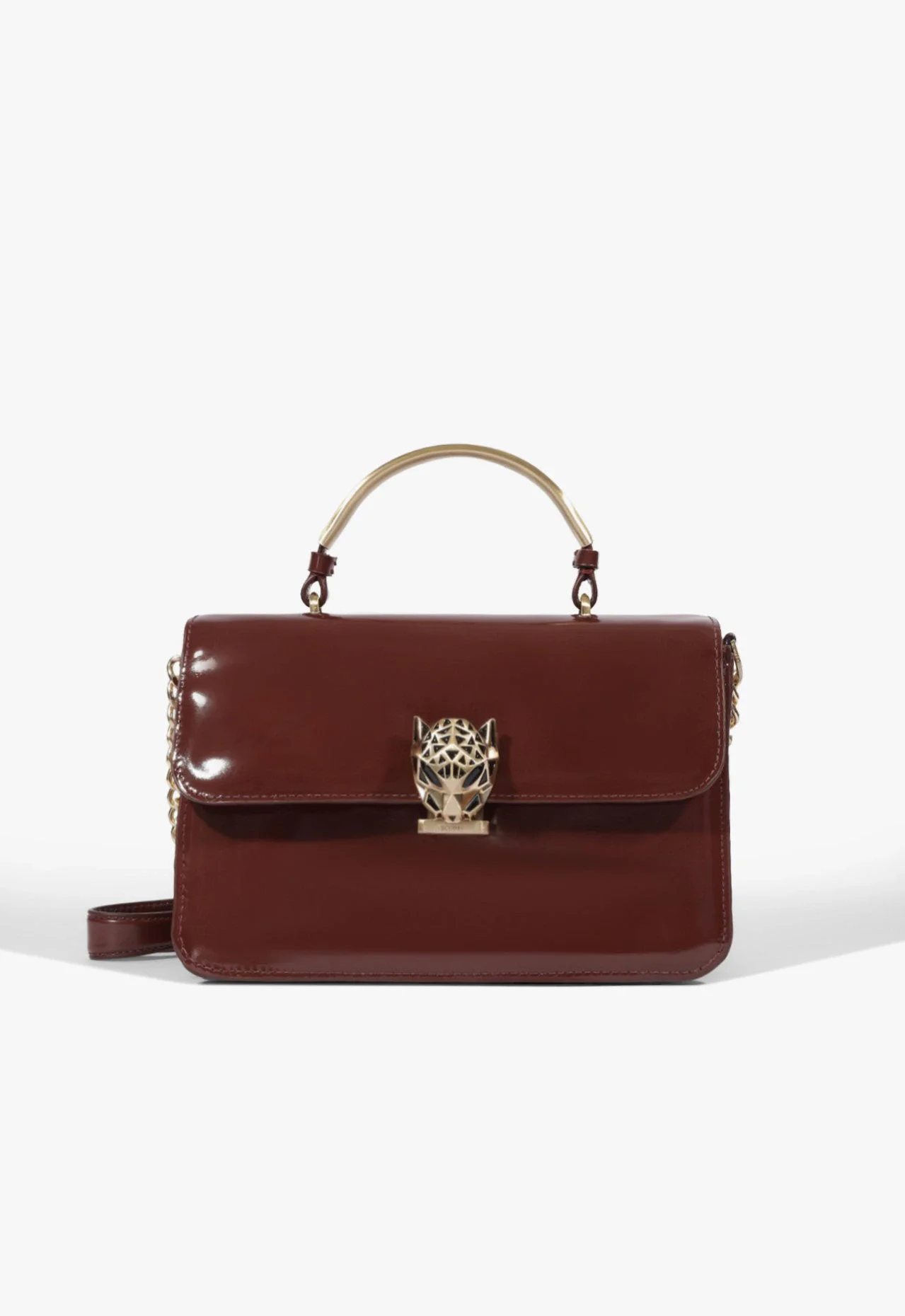Bolsa Satchel Leoness Média Couro Vermelha