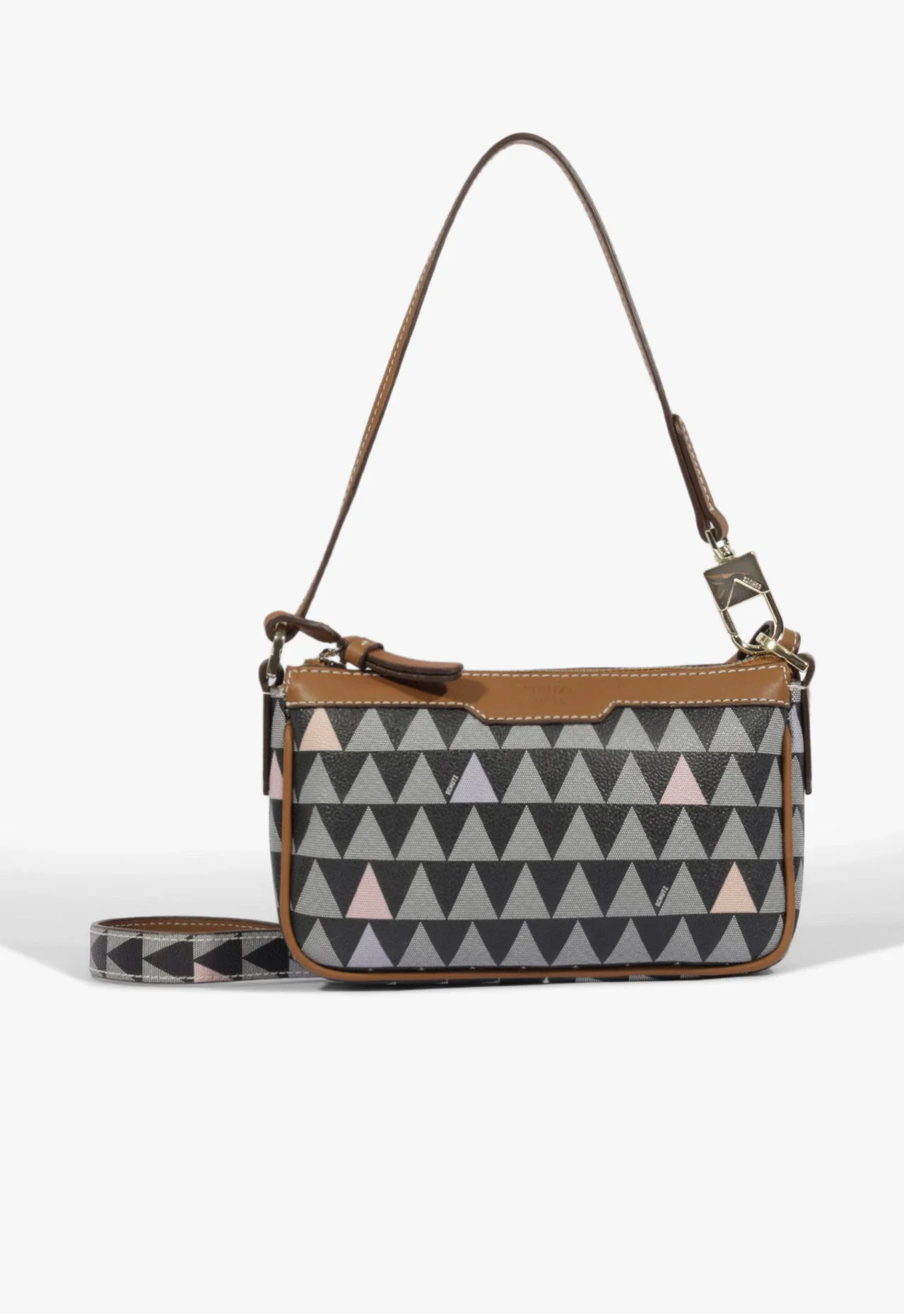 Bolsa Tiracolo Triangle Preta