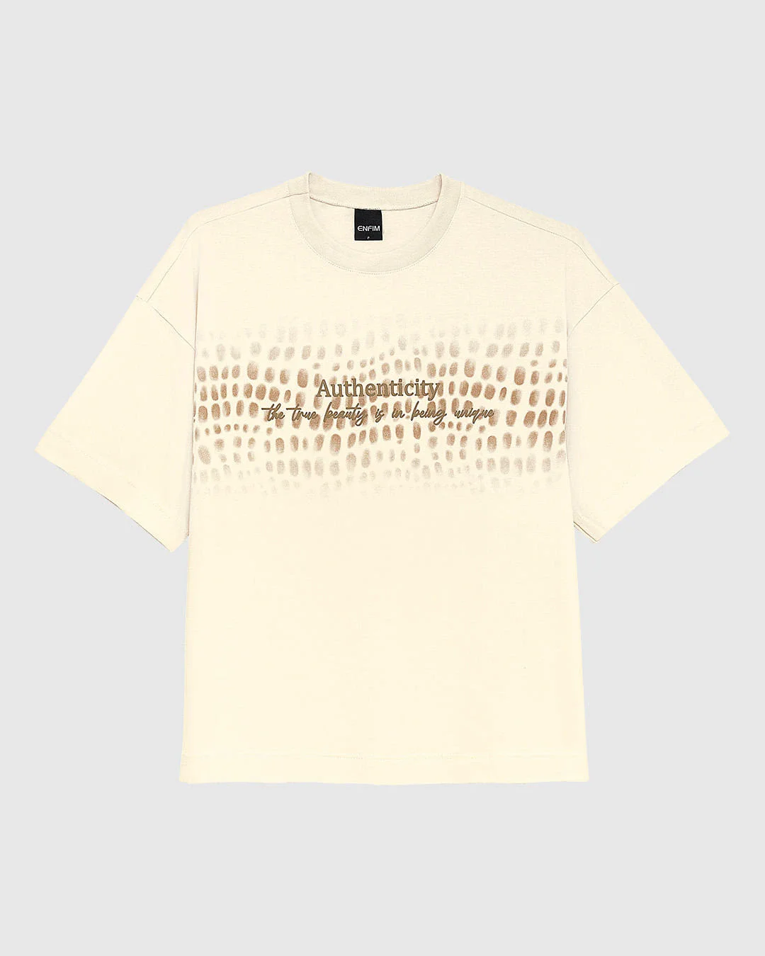 Camiseta Ampla Feminina Authenticity Em Algodão - ENFIM