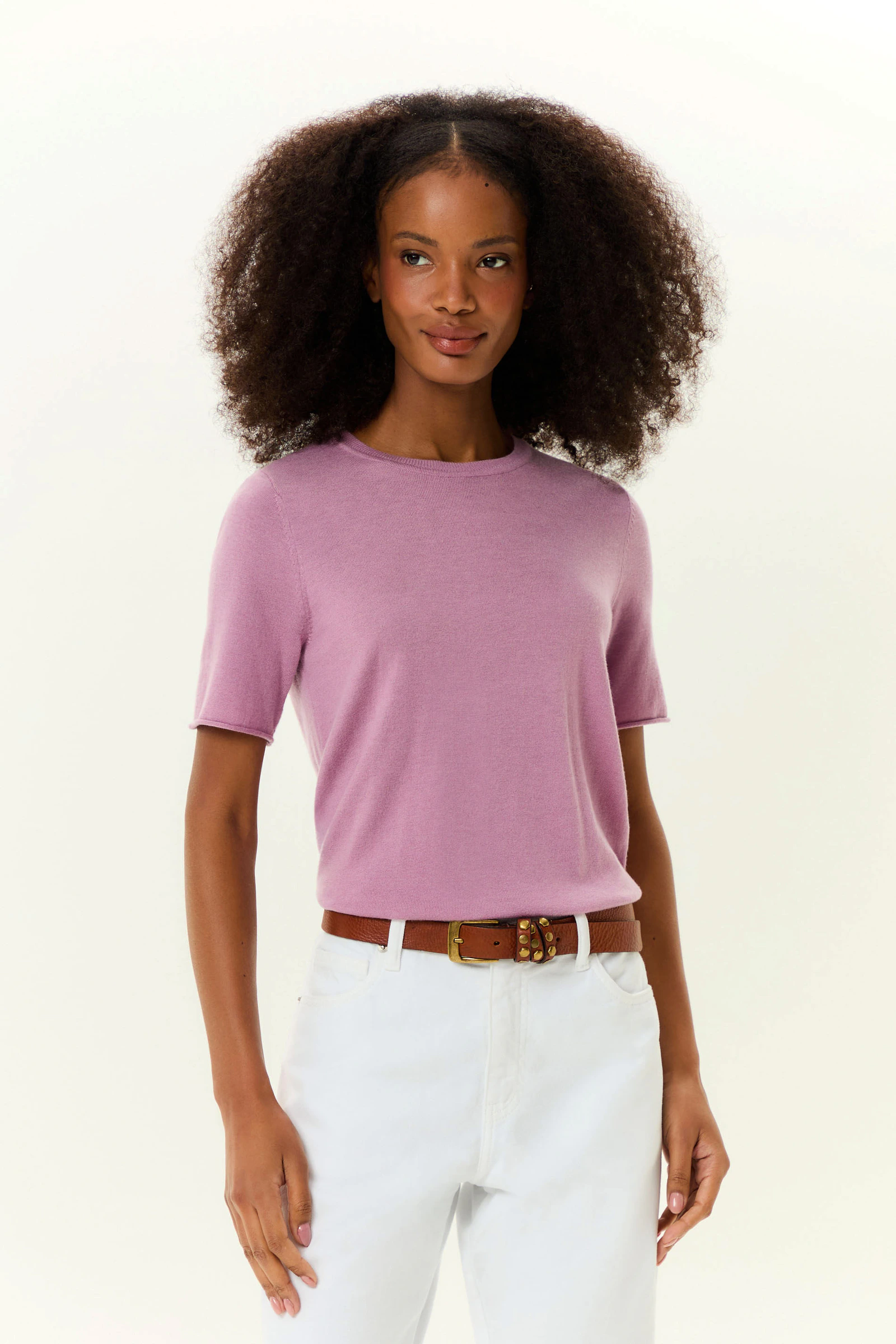T-Shirt Tricot Decote Careca