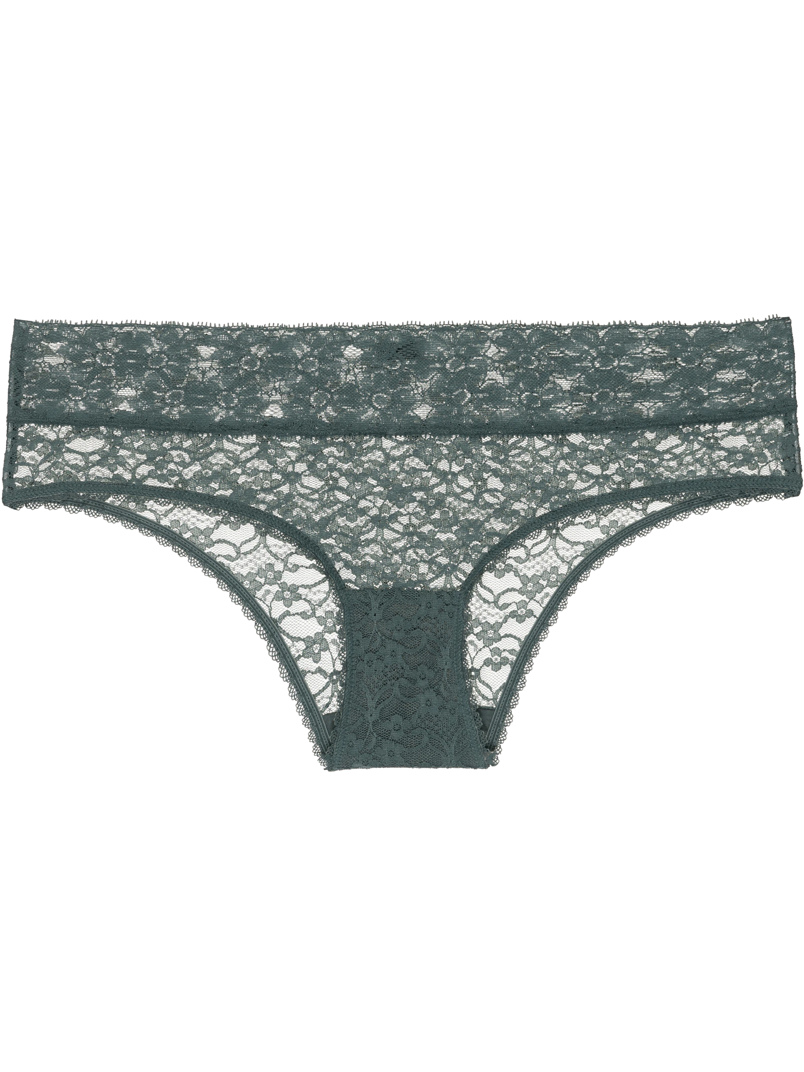 Calcinha Caleçon Renda Sweet Lace Verde Escuro