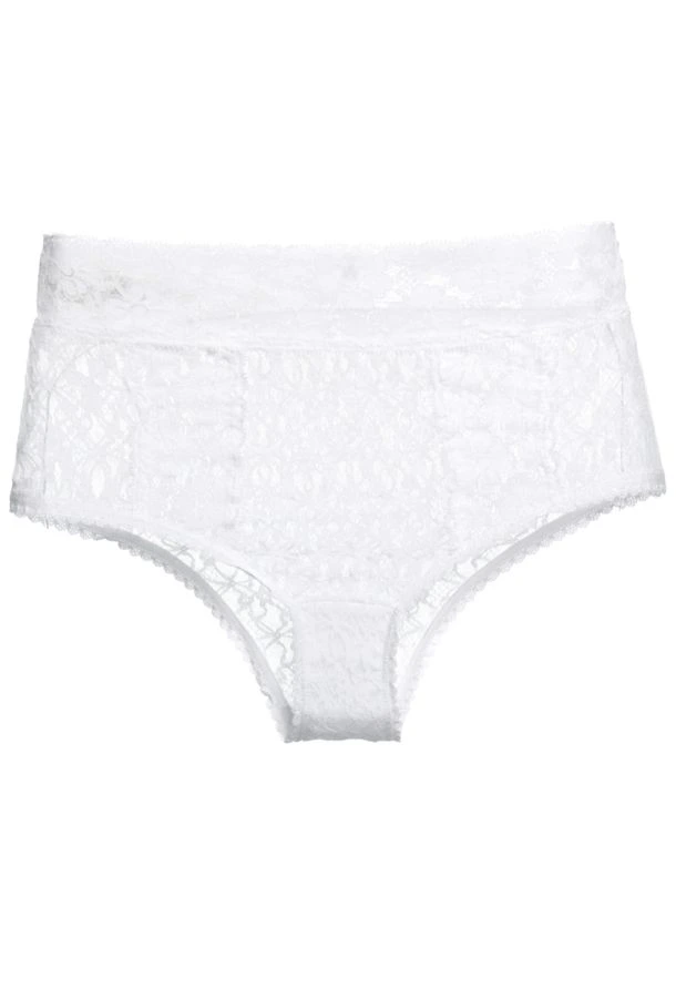 Calcinha Cintura Alta Renda Sweet Lace Branco